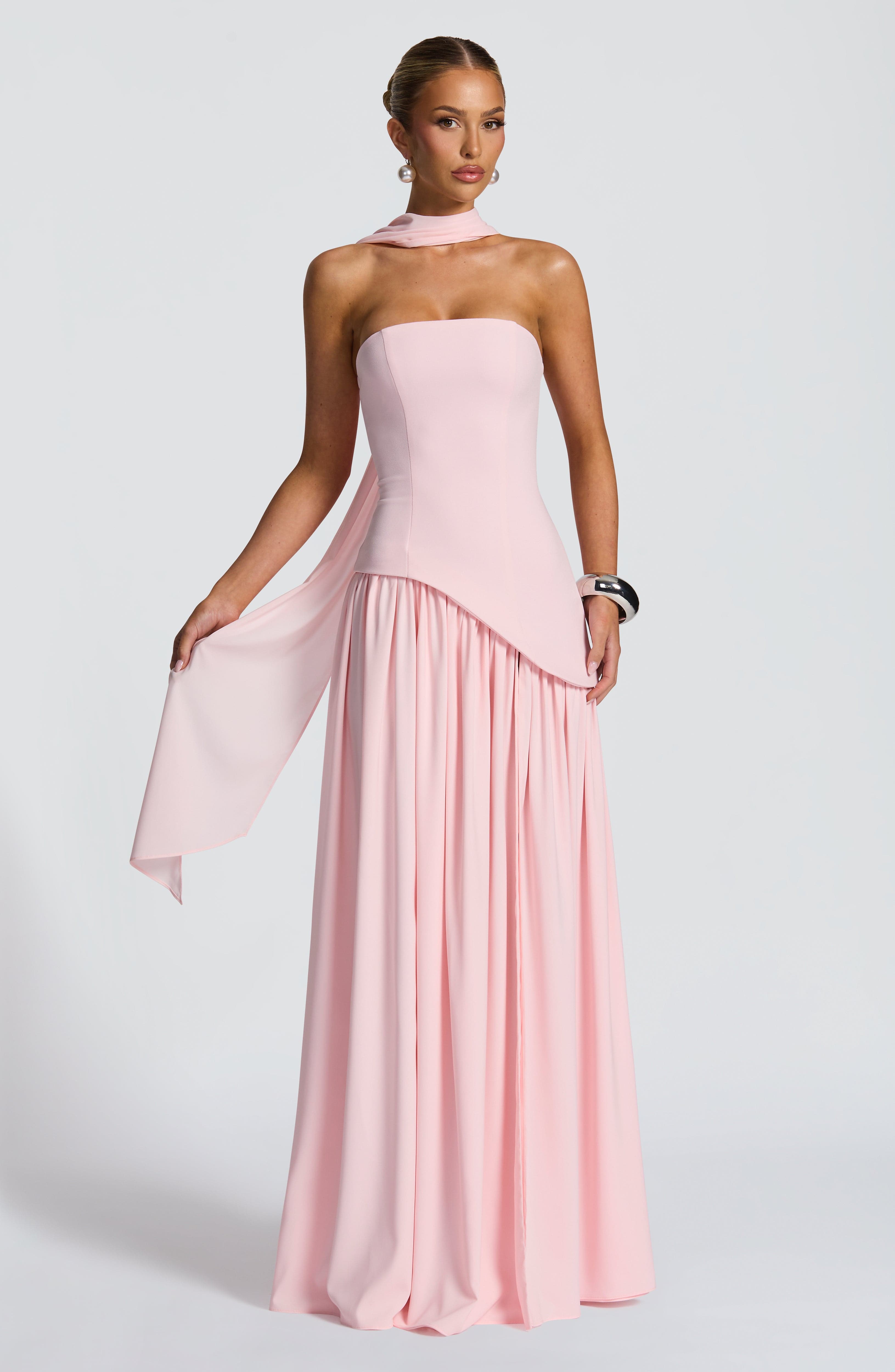 minilena Maliyah Maxi Dress Blush
