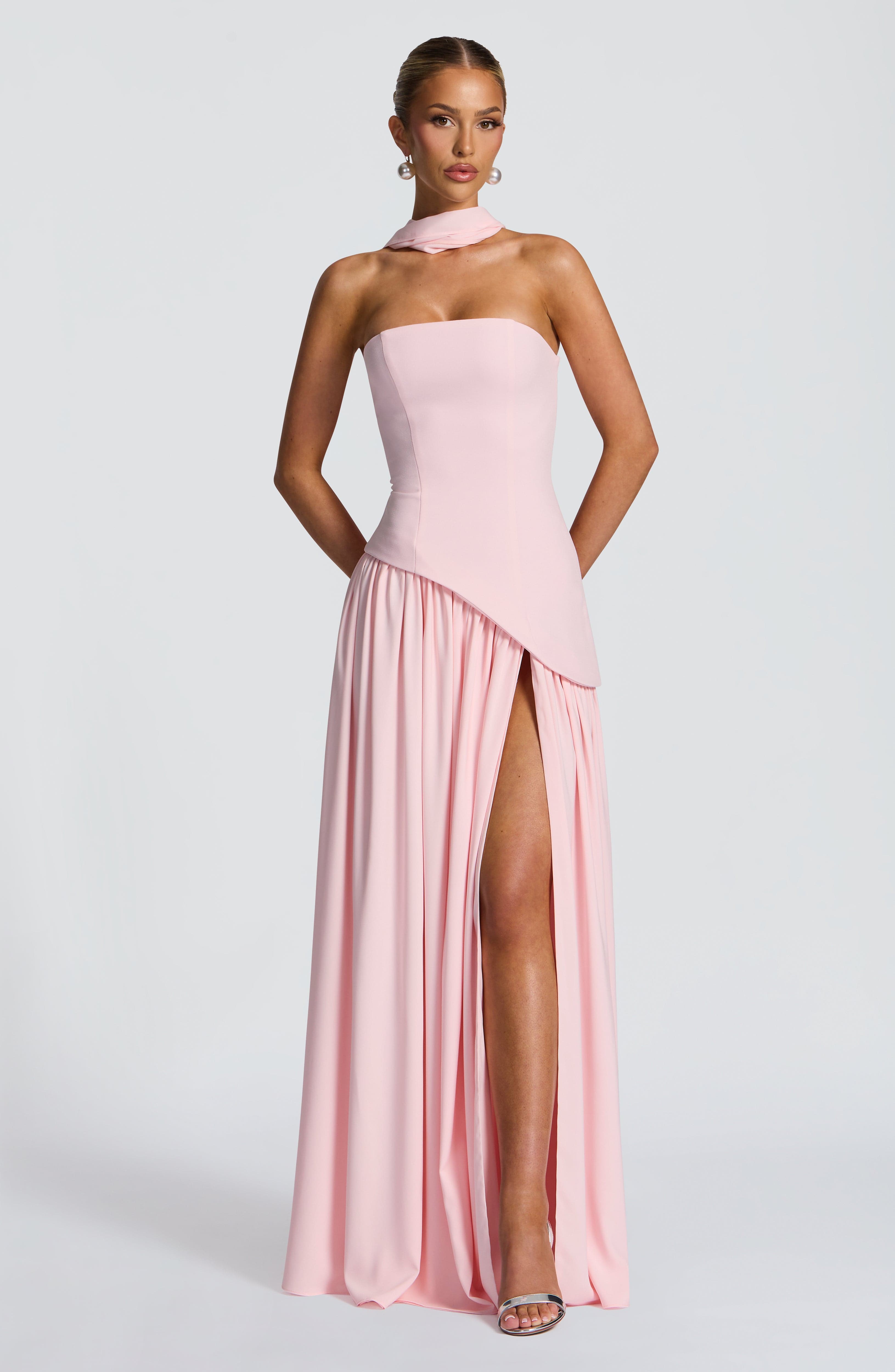 minilena Maliyah Maxi Dress Blush