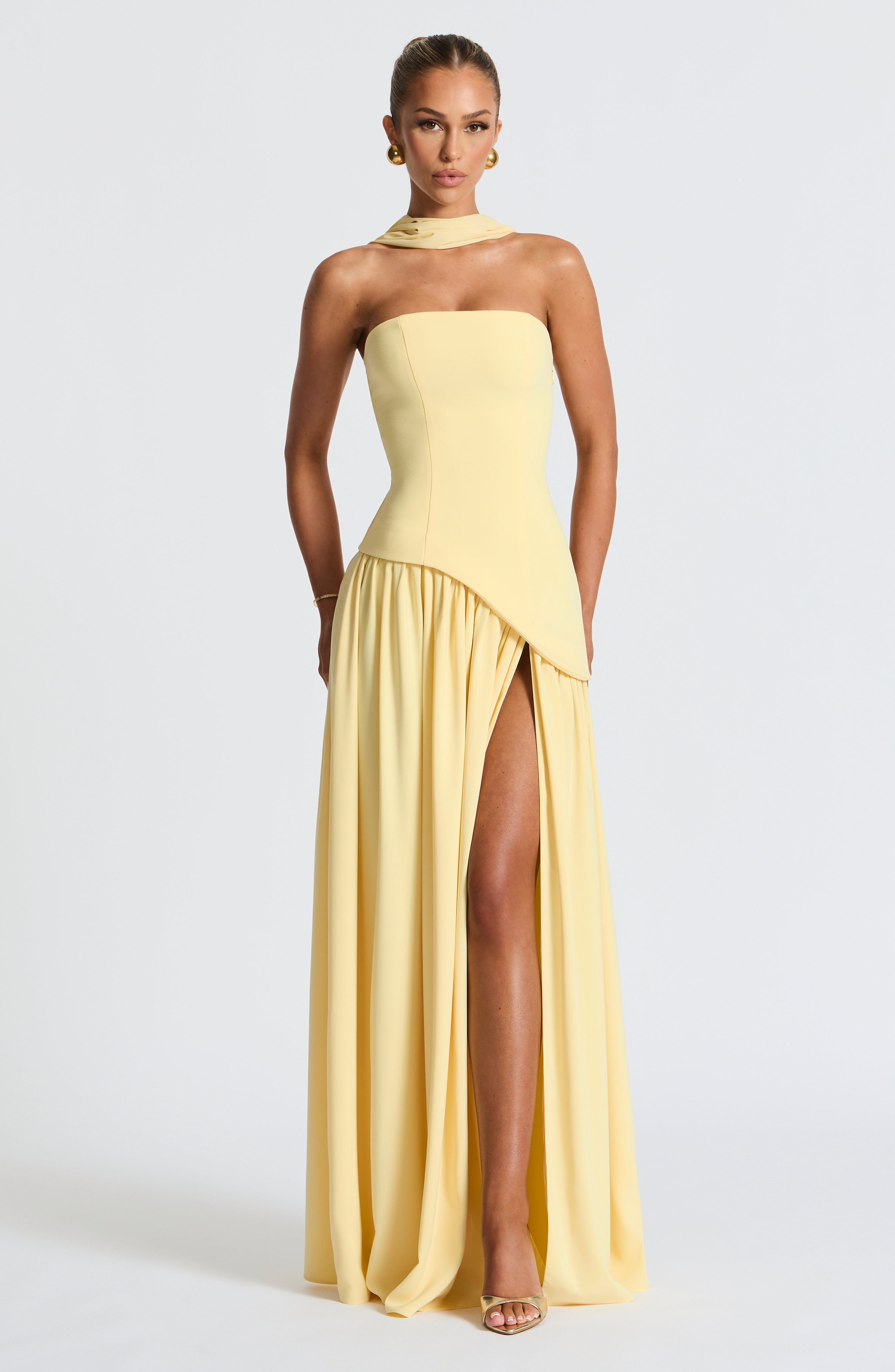 minilena Maliyah Maxi Dress Lemon