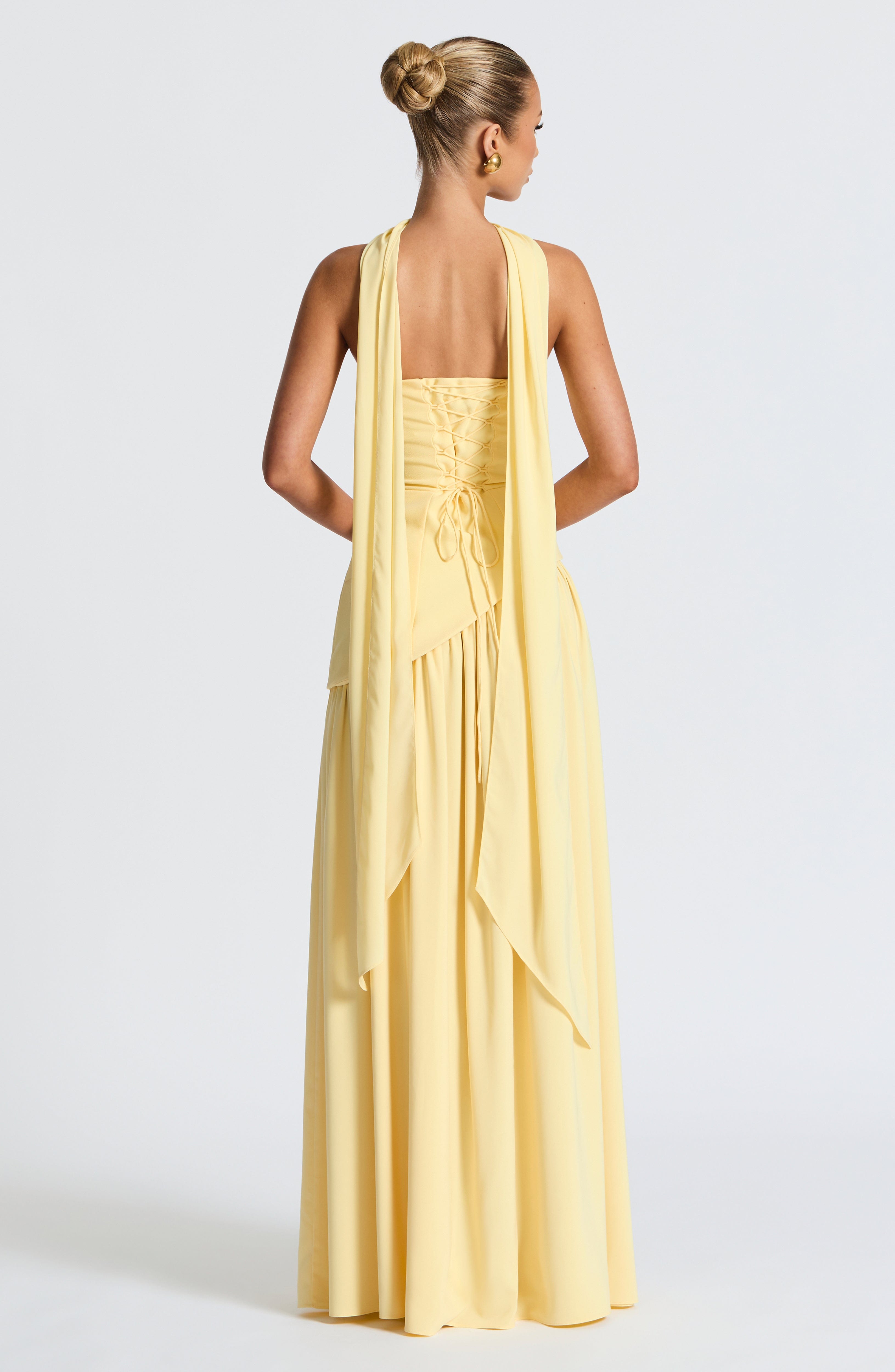 minilena Maliyah Maxi Dress Lemon