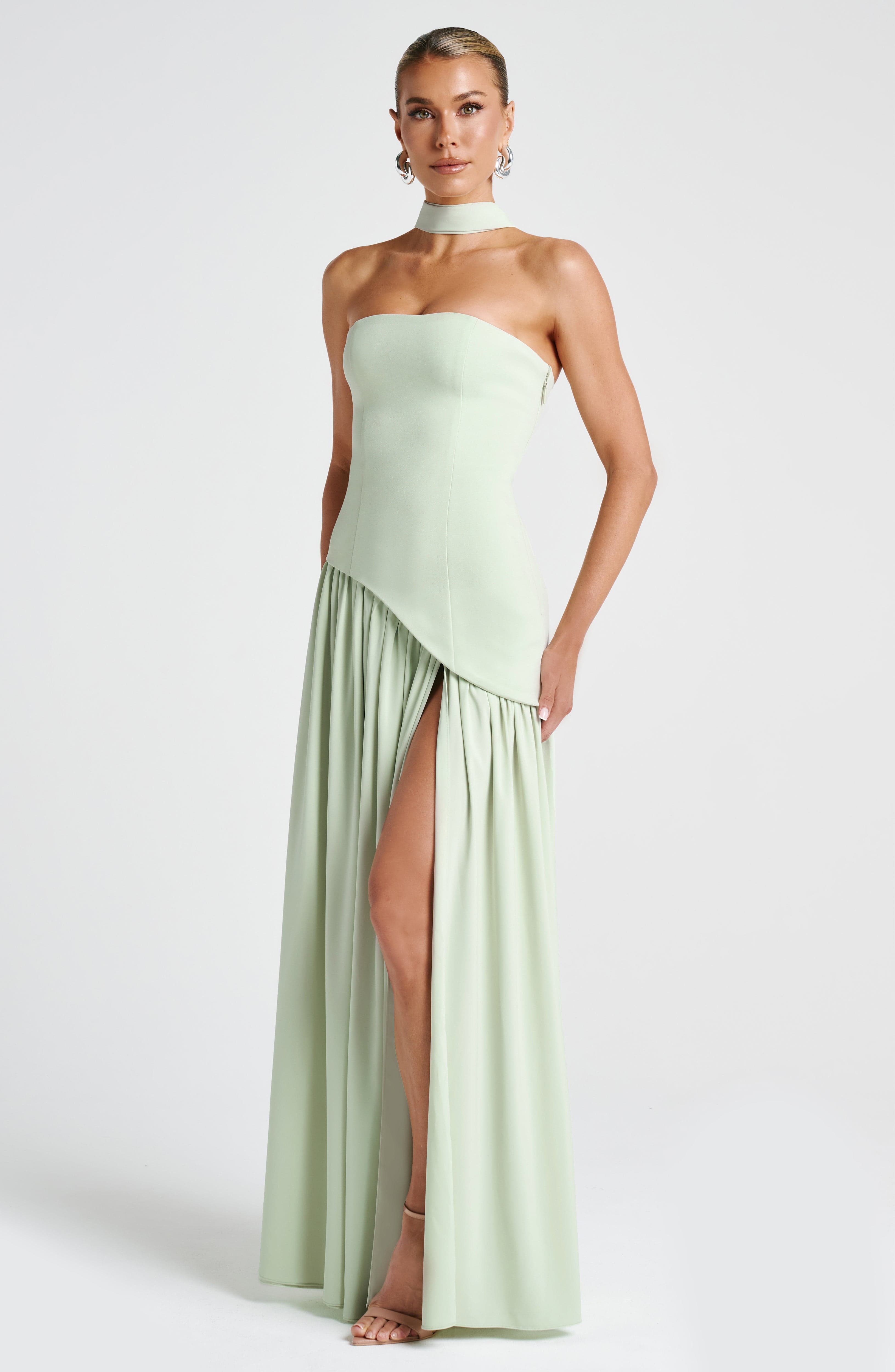 minilena Maliyah Maxi Dress Mint