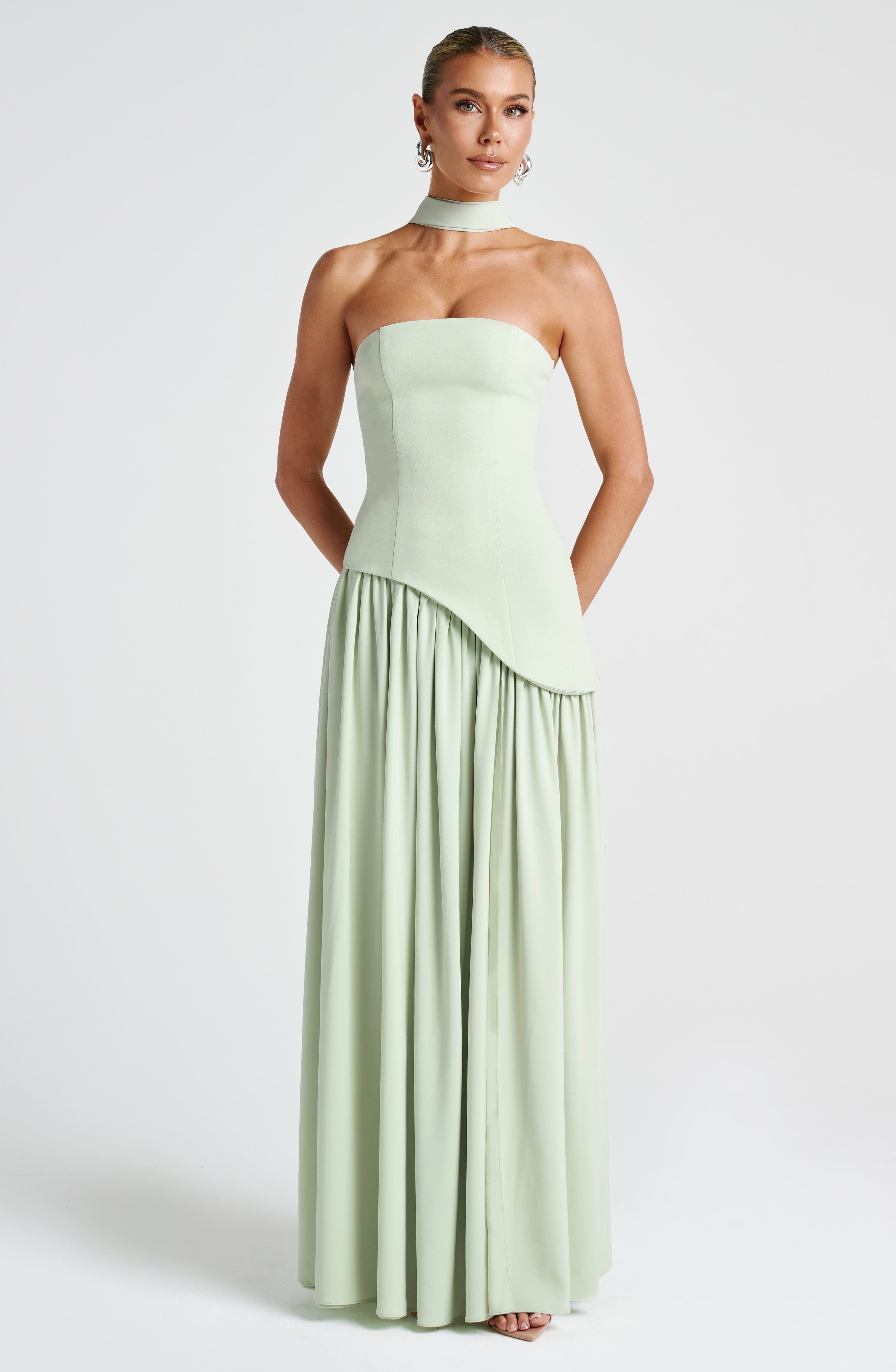 minilena Maliyah Maxi Dress Mint