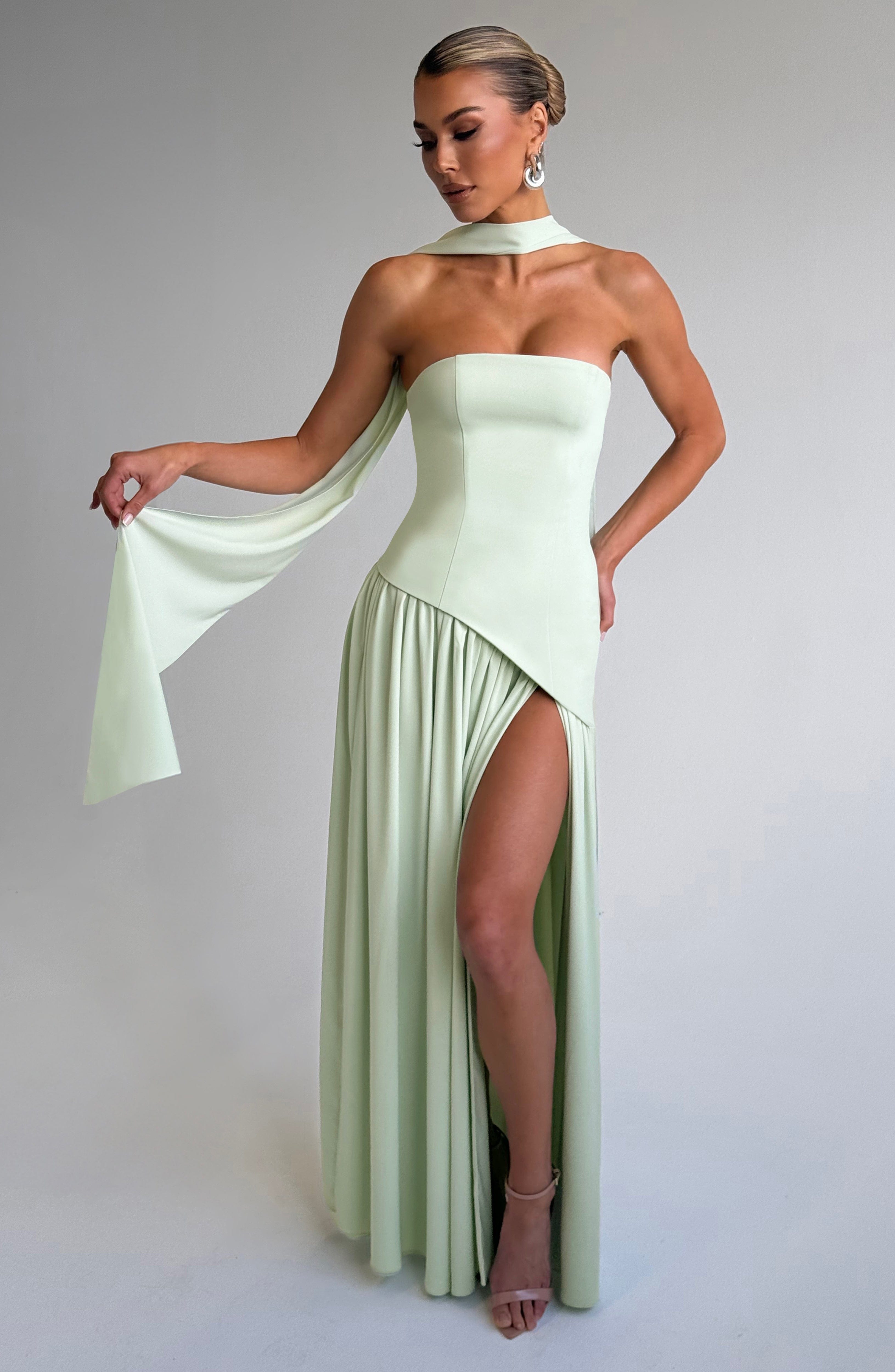 minilena Maliyah Maxi Dress Mint