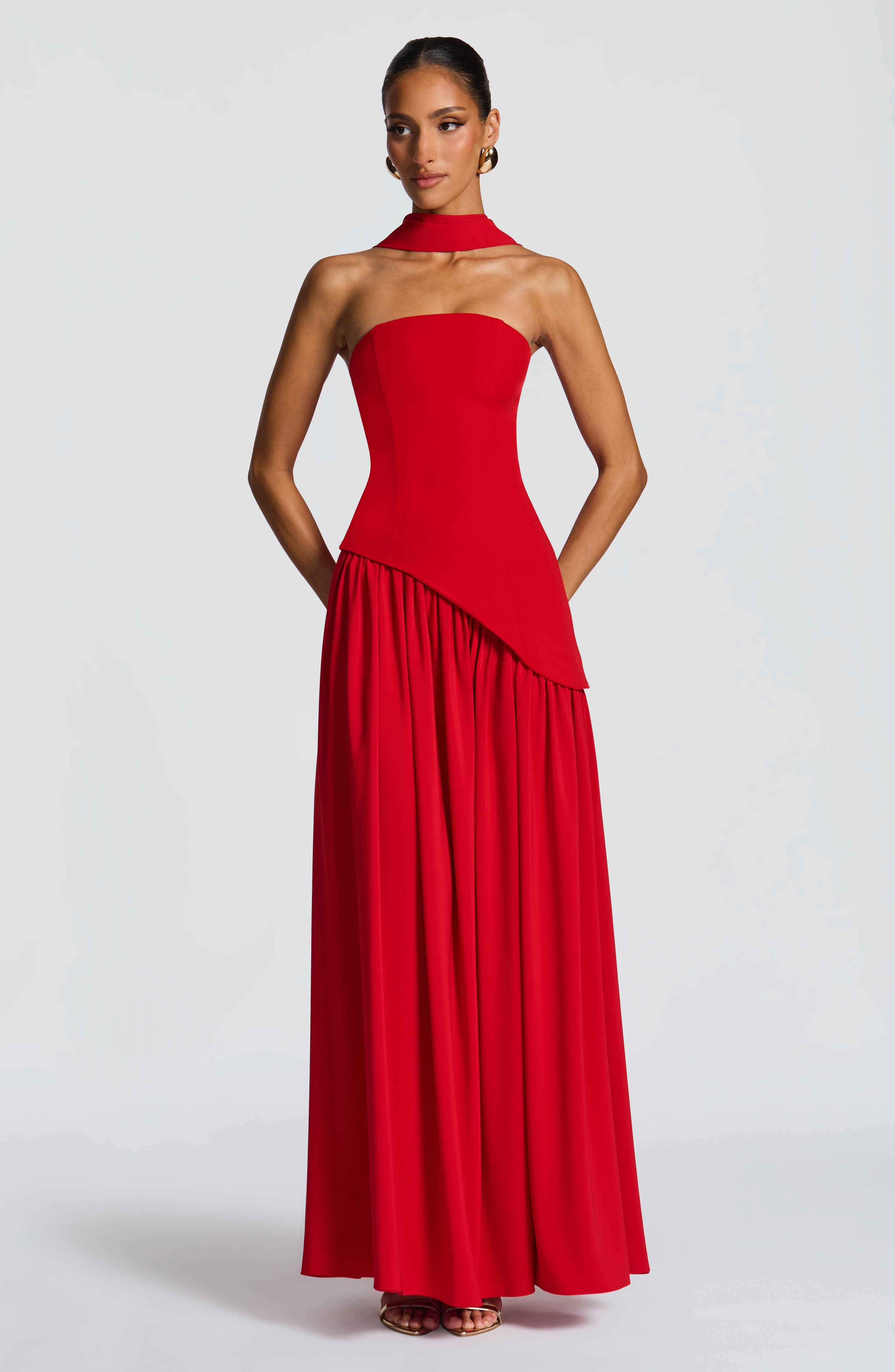 minilena Maliyah Maxi Dress Red