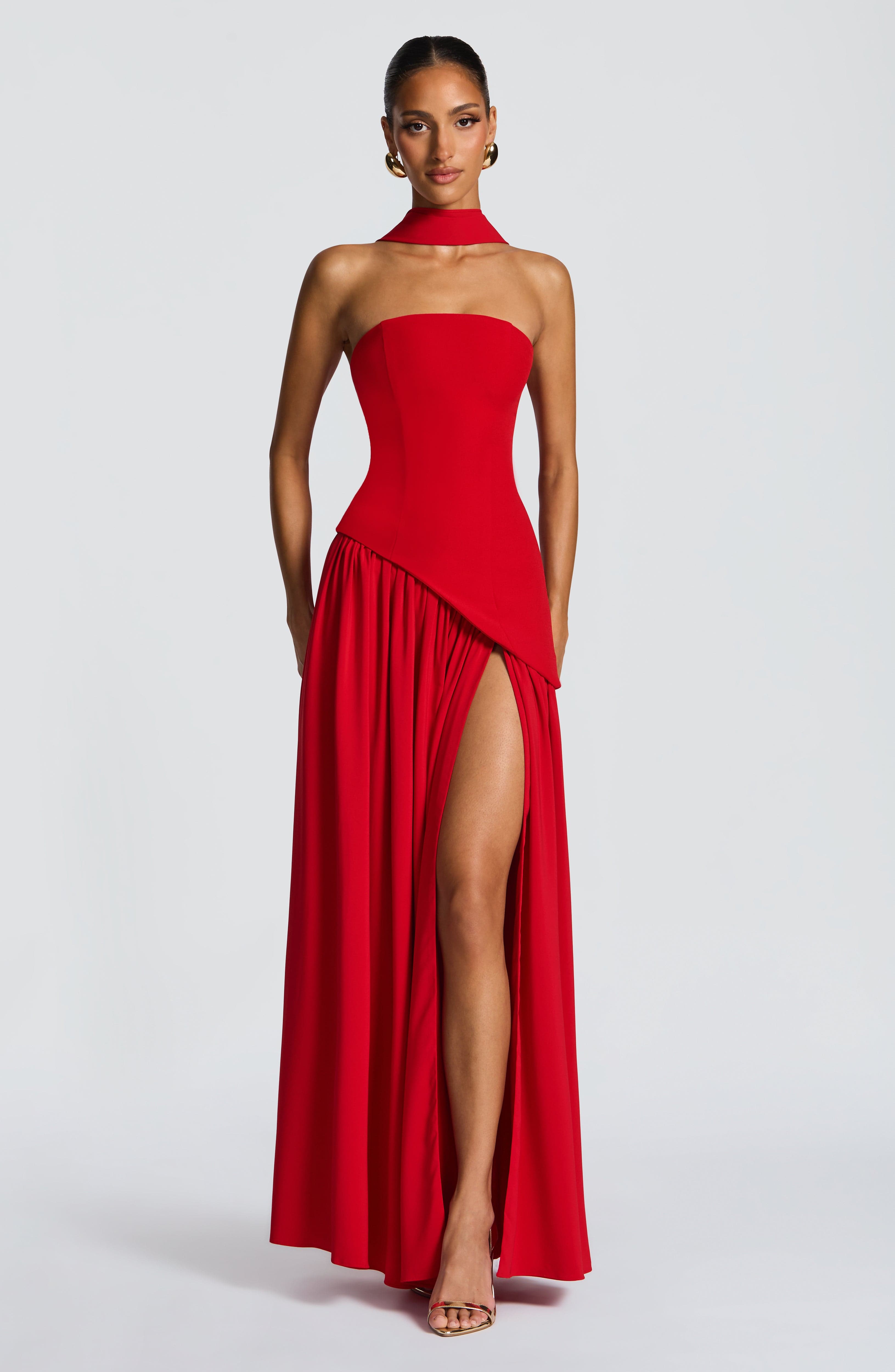 minilena Maliyah Maxi Dress Red
