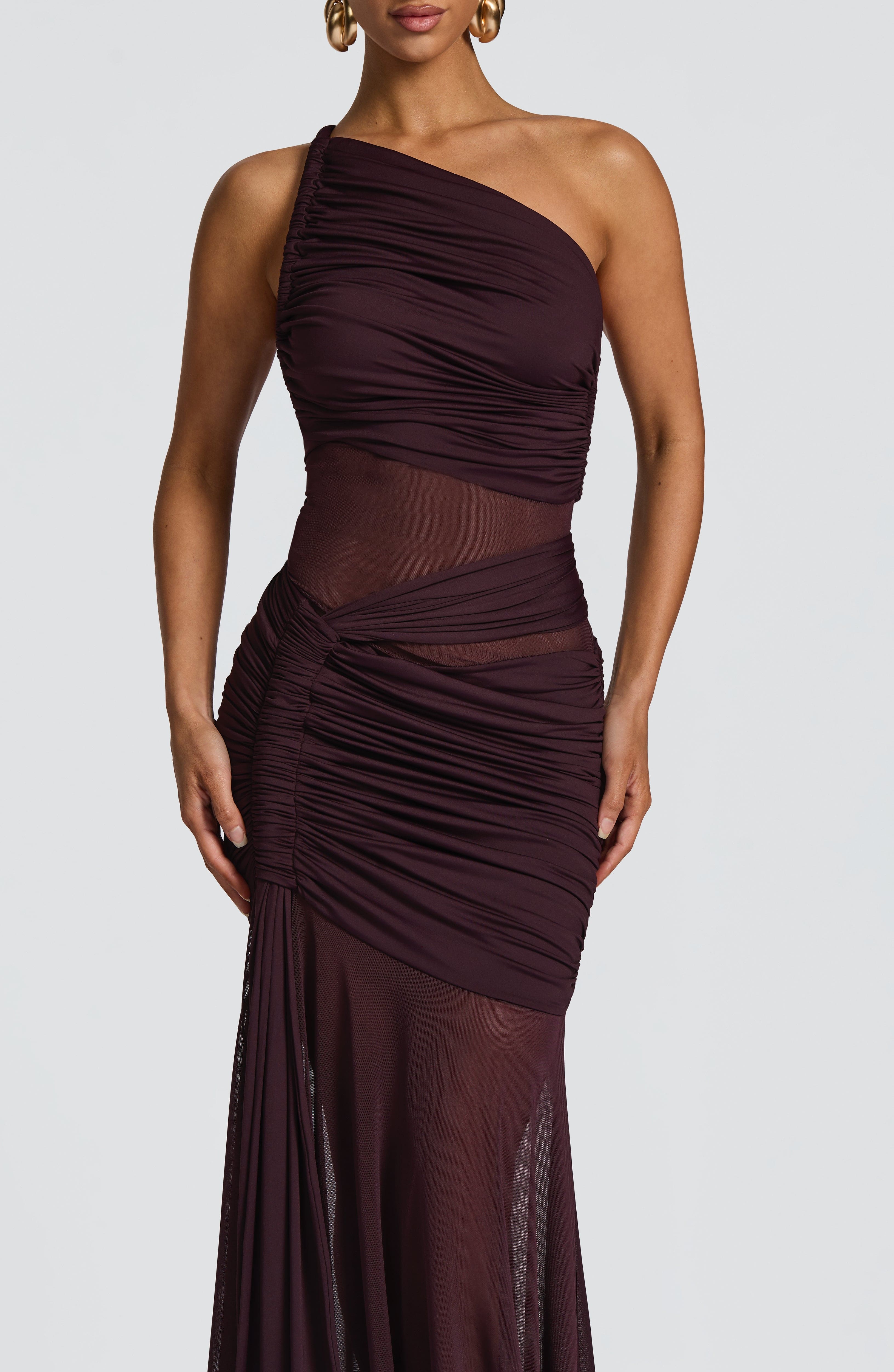 minilena Marianne Maxi Dress Plum