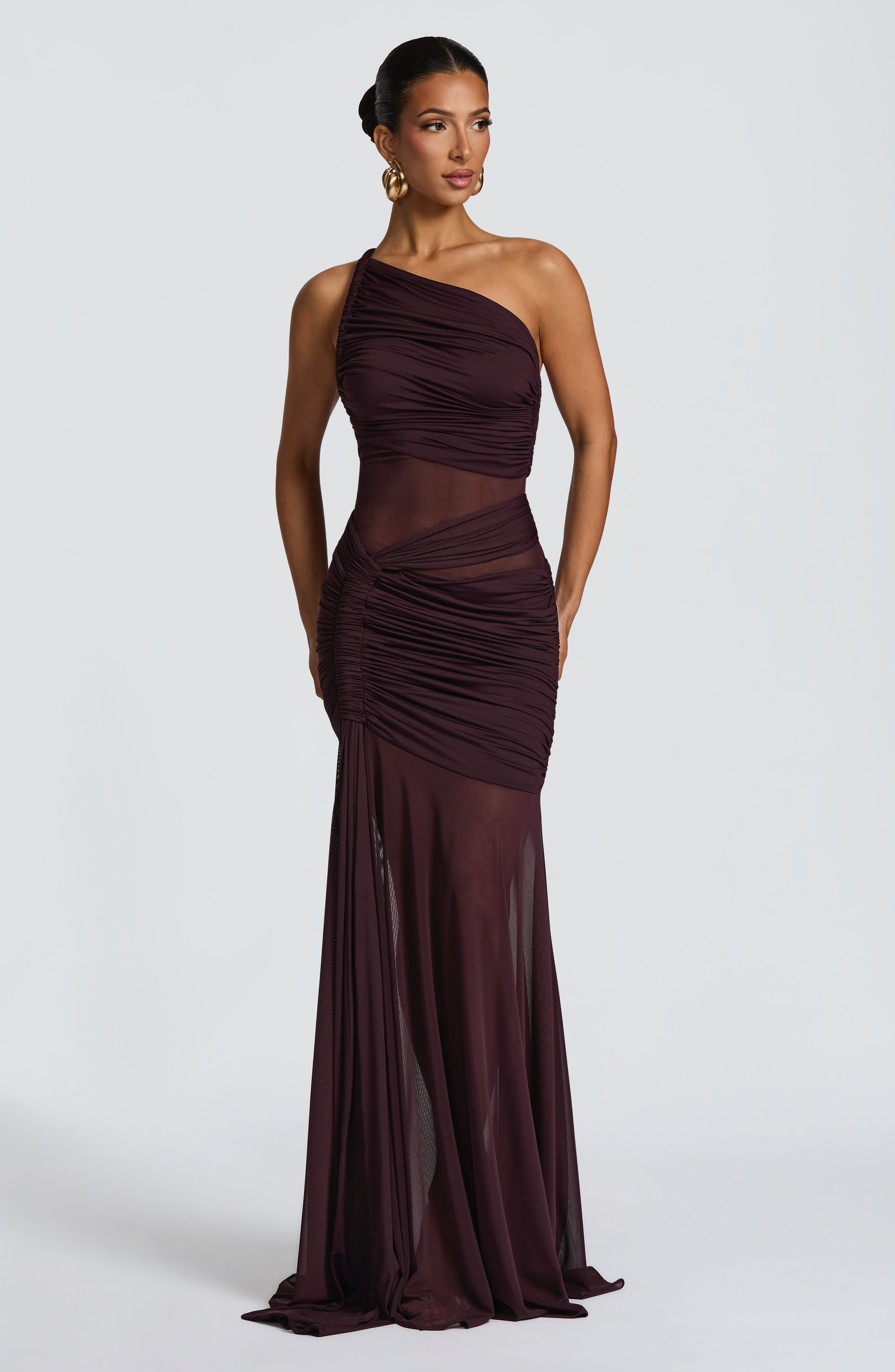 minilena Marianne Maxi Dress Plum