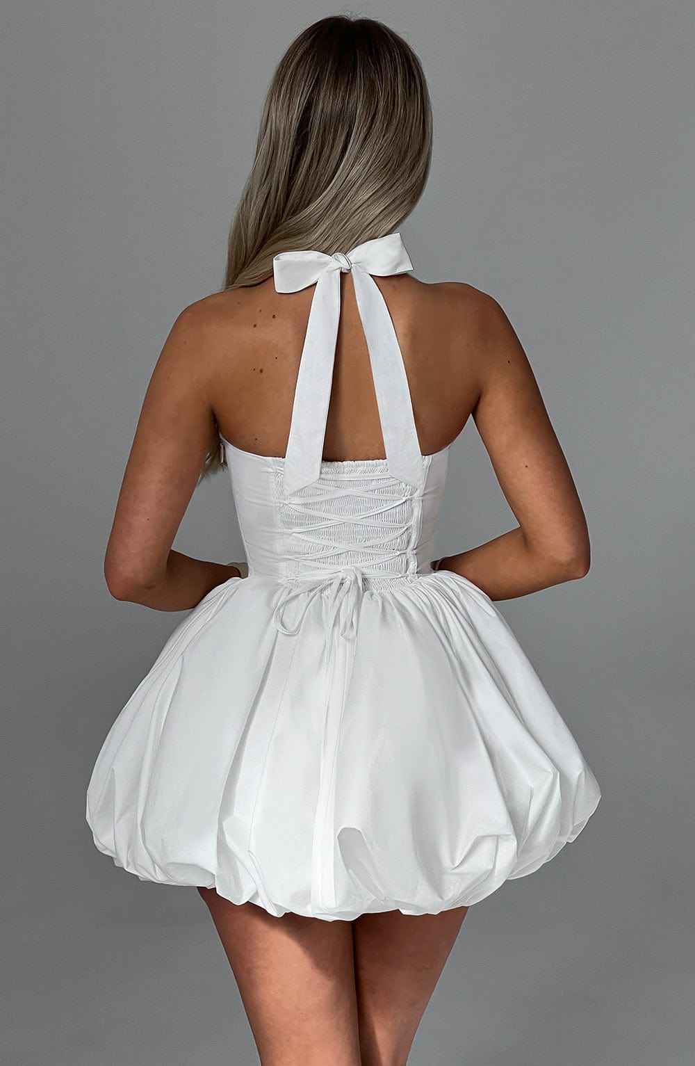 minilena Maricia Mini Dress Ivory