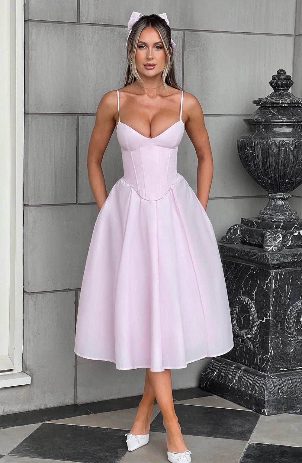 minilena Mariella Midi Dress Blush