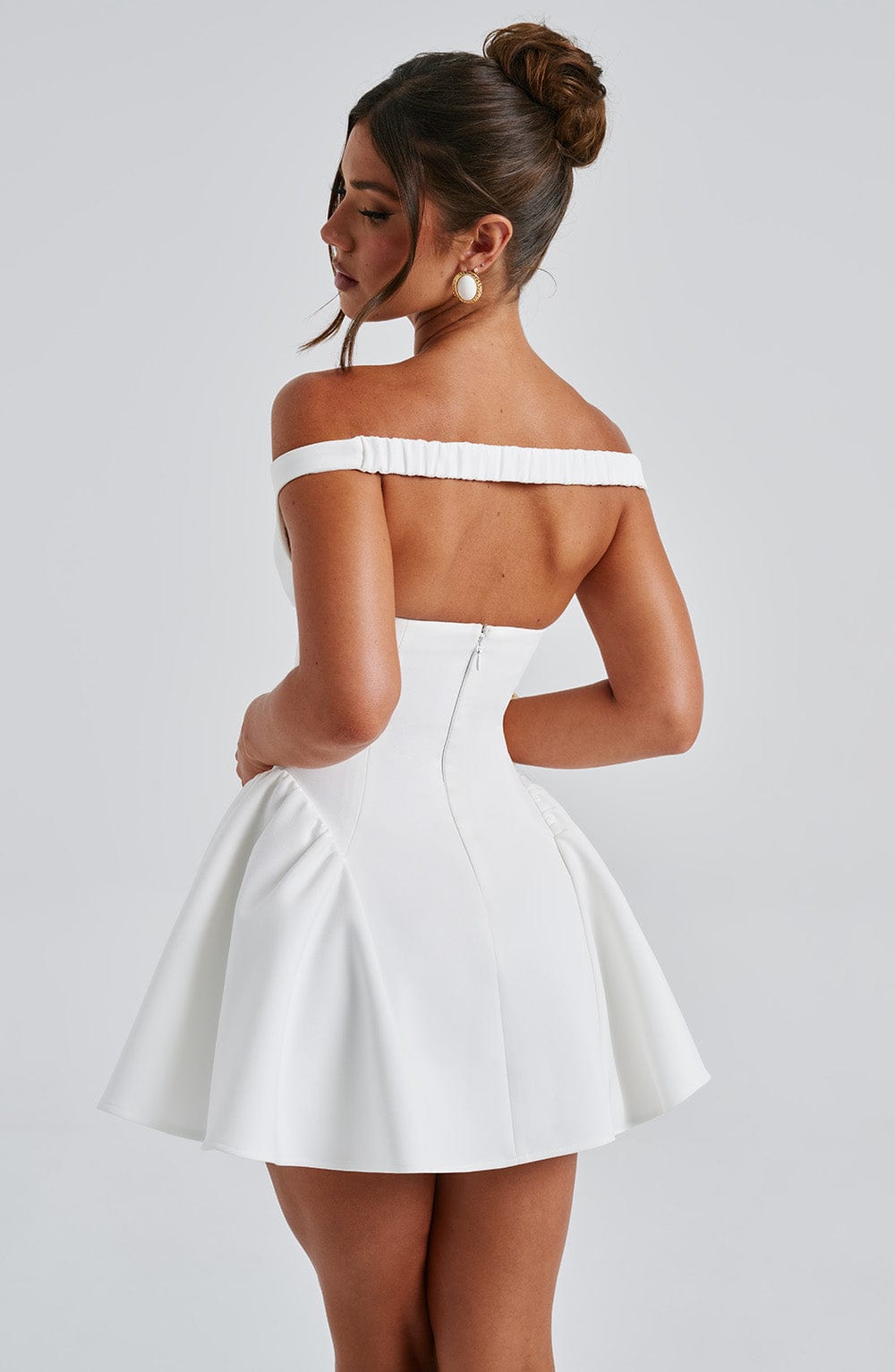 minilena Marla Mini Dress Ivory