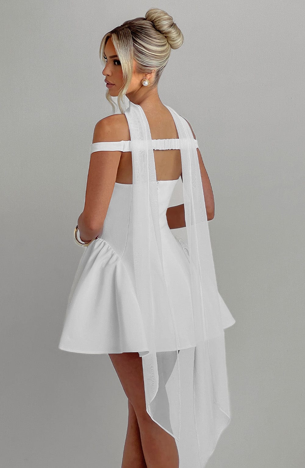 minilena Marla Mini Dress Ivory