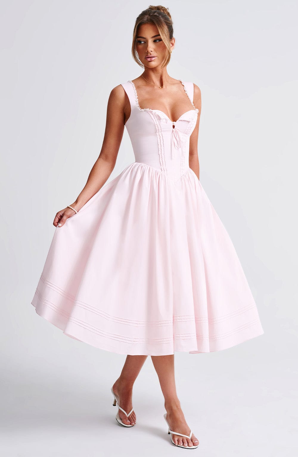 minilena Marlena Midi Dress Blush