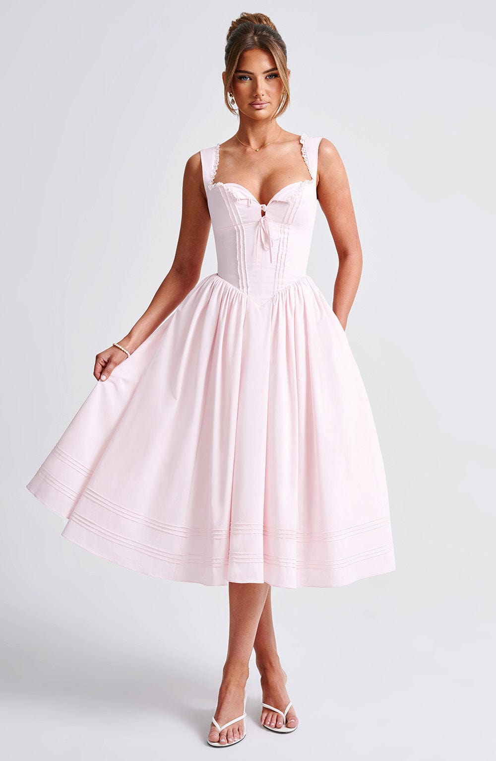 minilena Marlena Midi Dress Blush