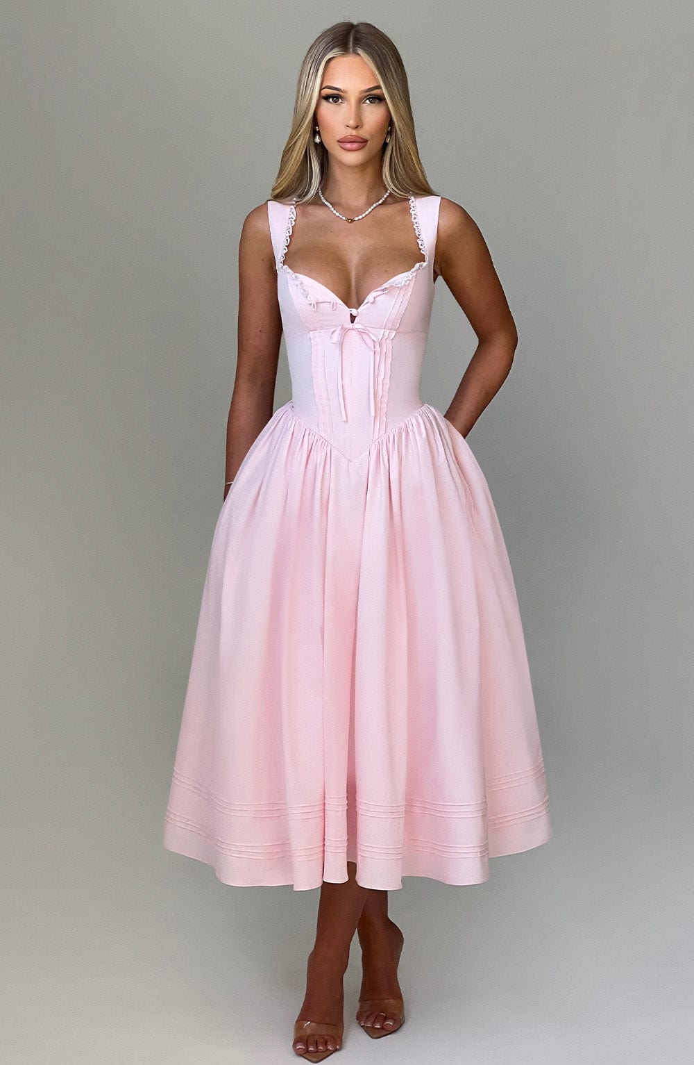 minilena Marlena Midi Dress Blush