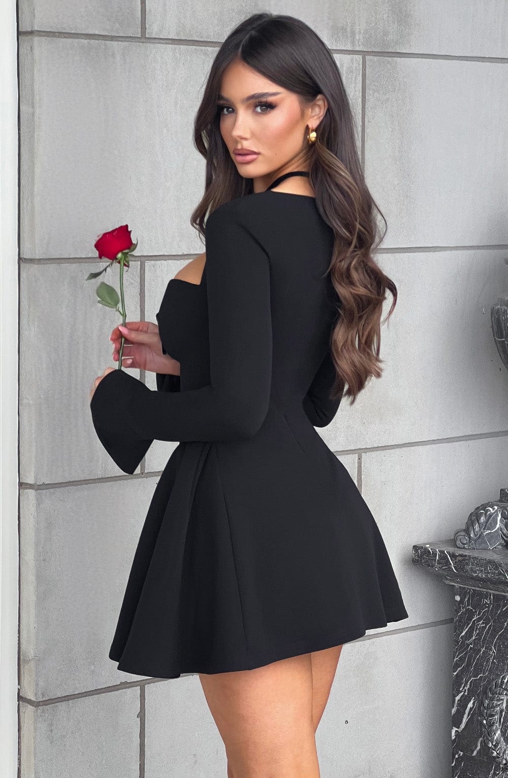 minilena Megan Mini Dress Black