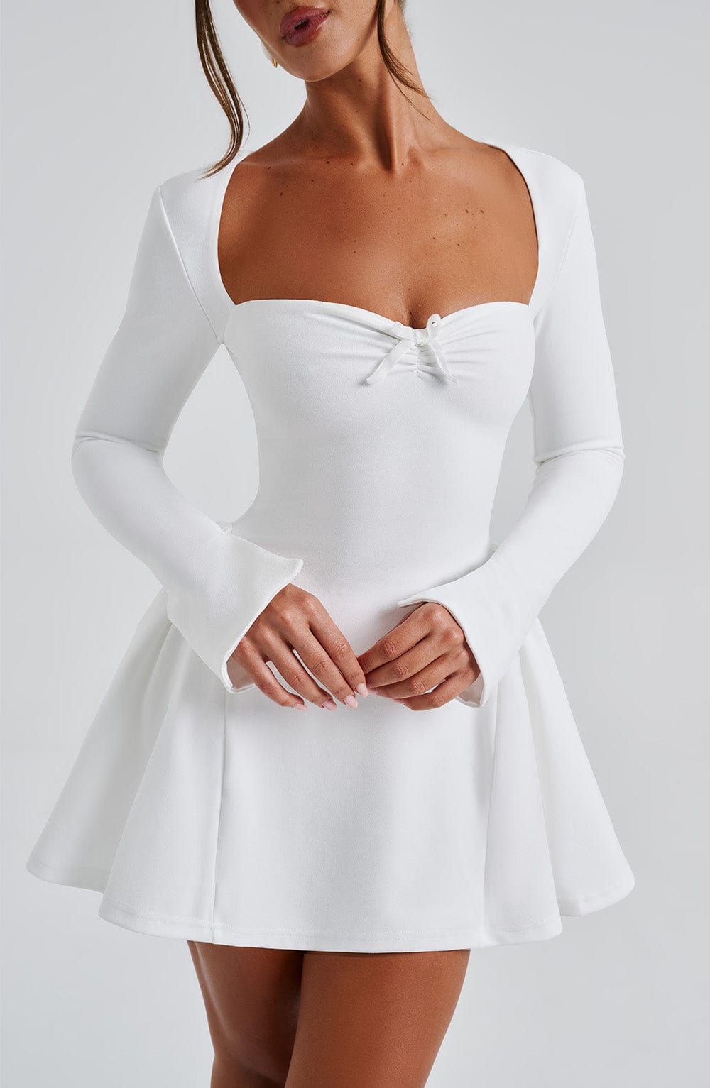 minilena Megan Mini Dress Ivory