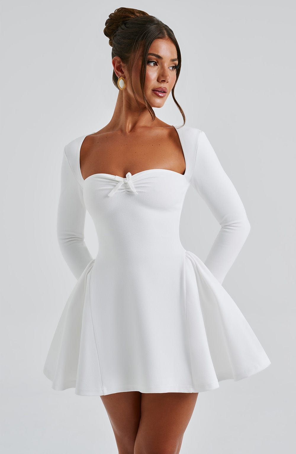 minilena Megan Mini Dress Ivory