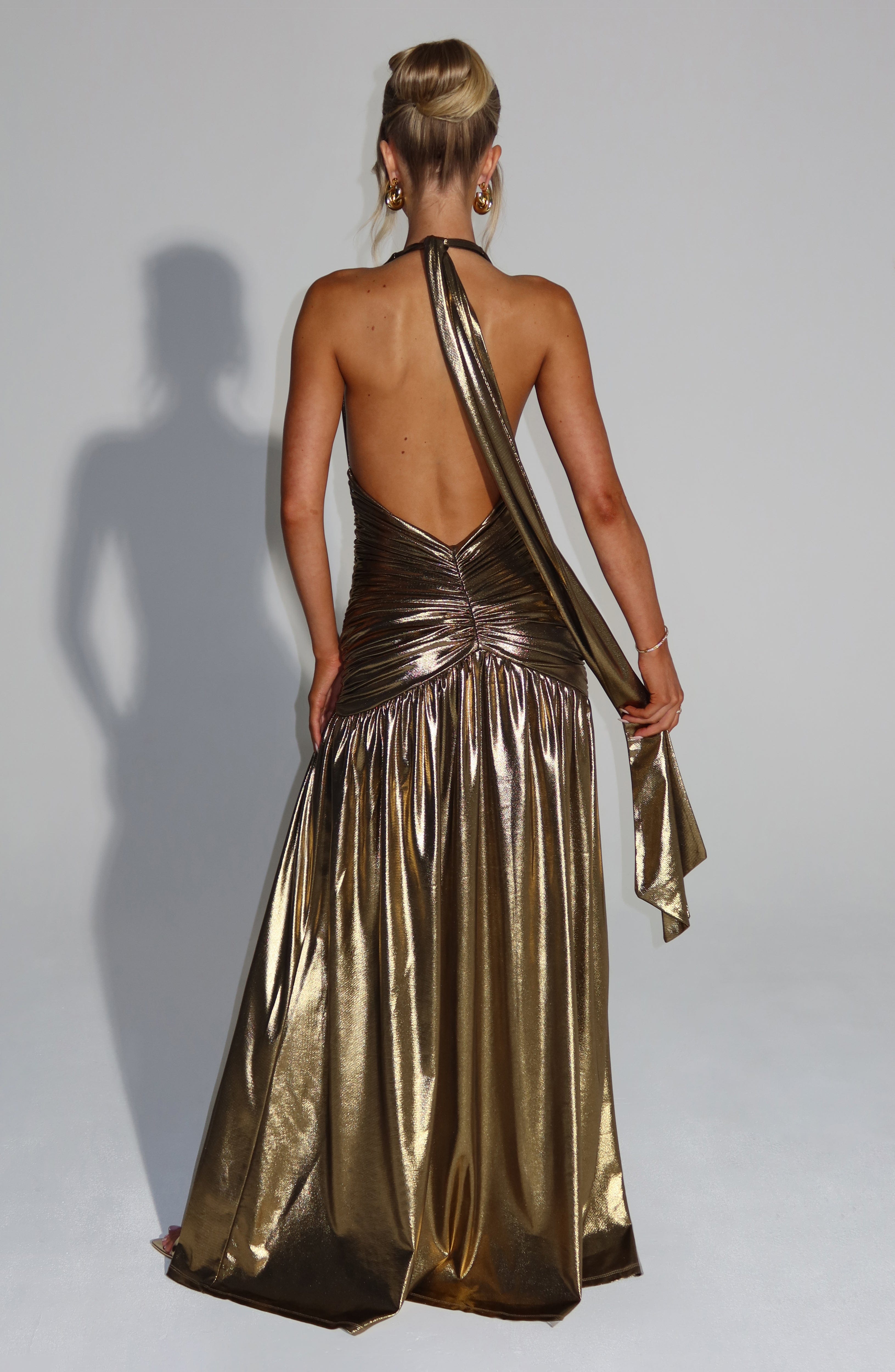 minilena Melania Maxi Dress Gold
