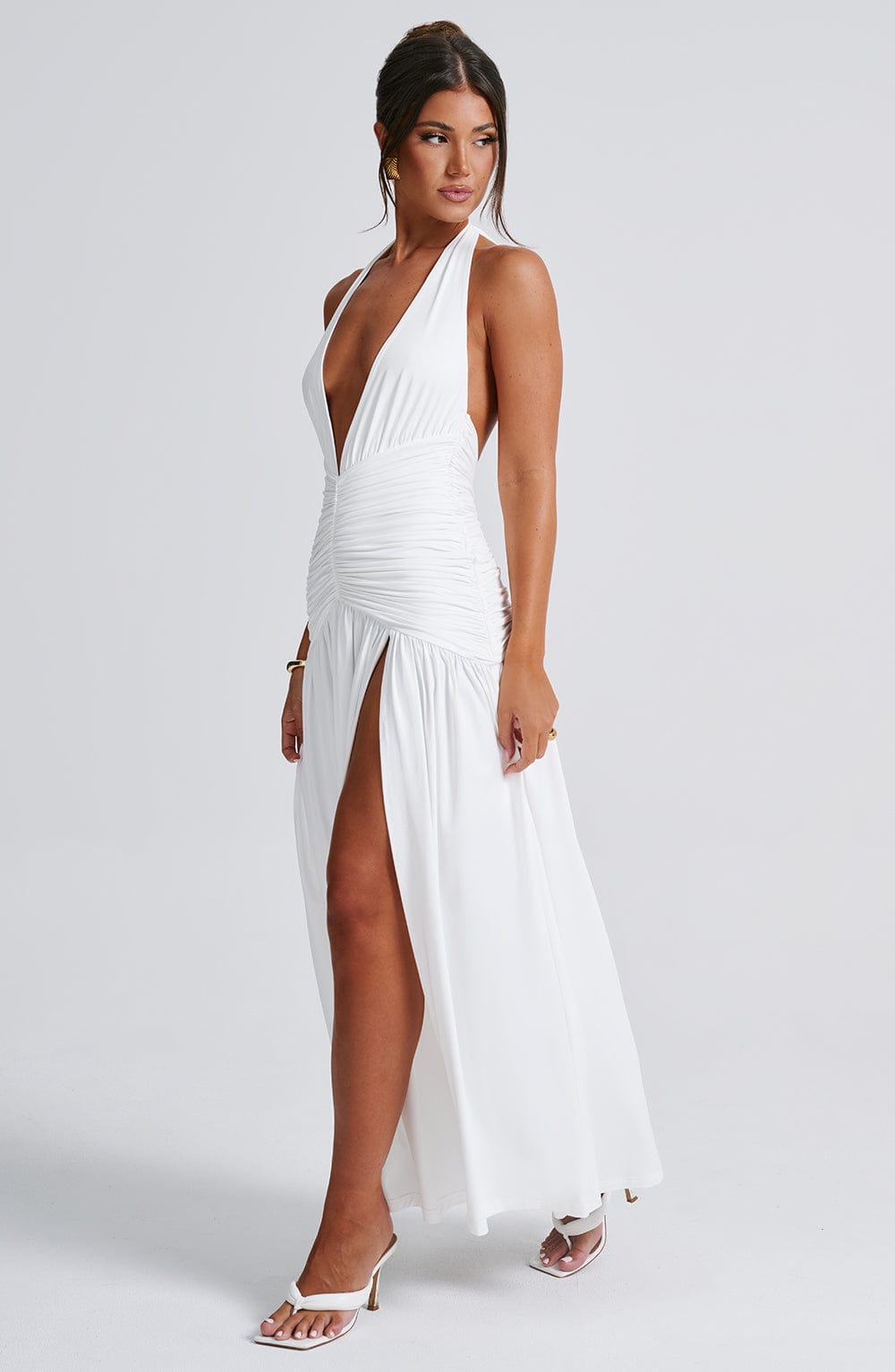 minilena Melania Maxi Dress White