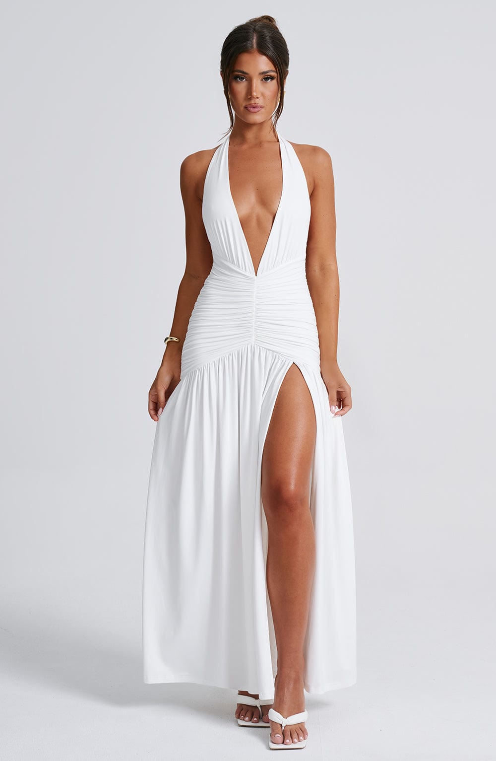 minilena Melania Maxi Dress White