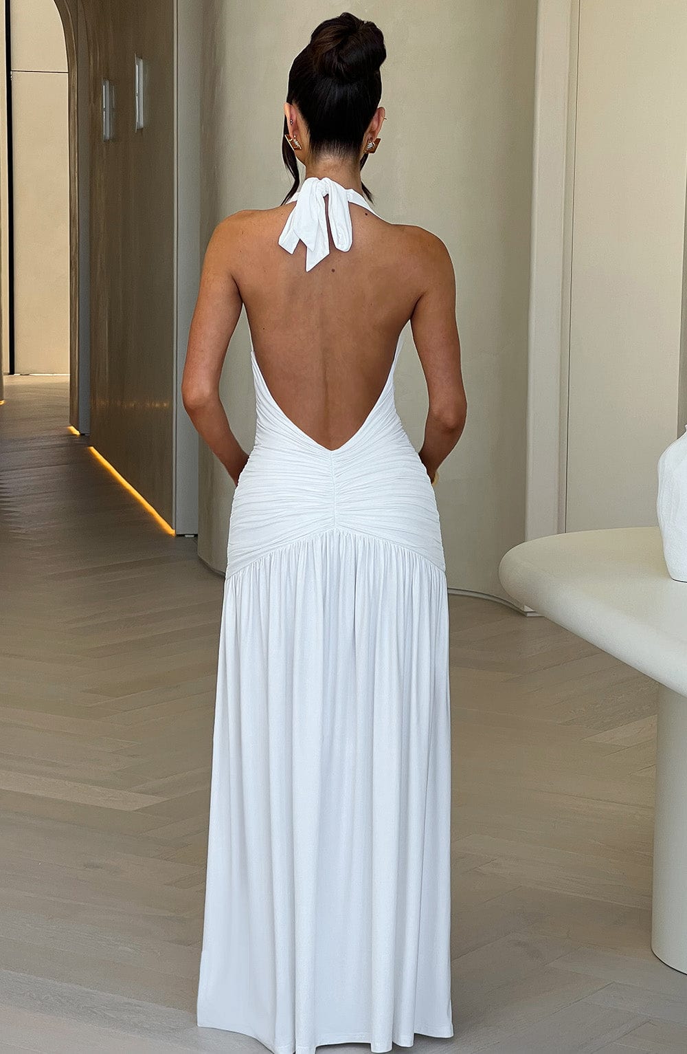 minilena Melania Maxi Dress White