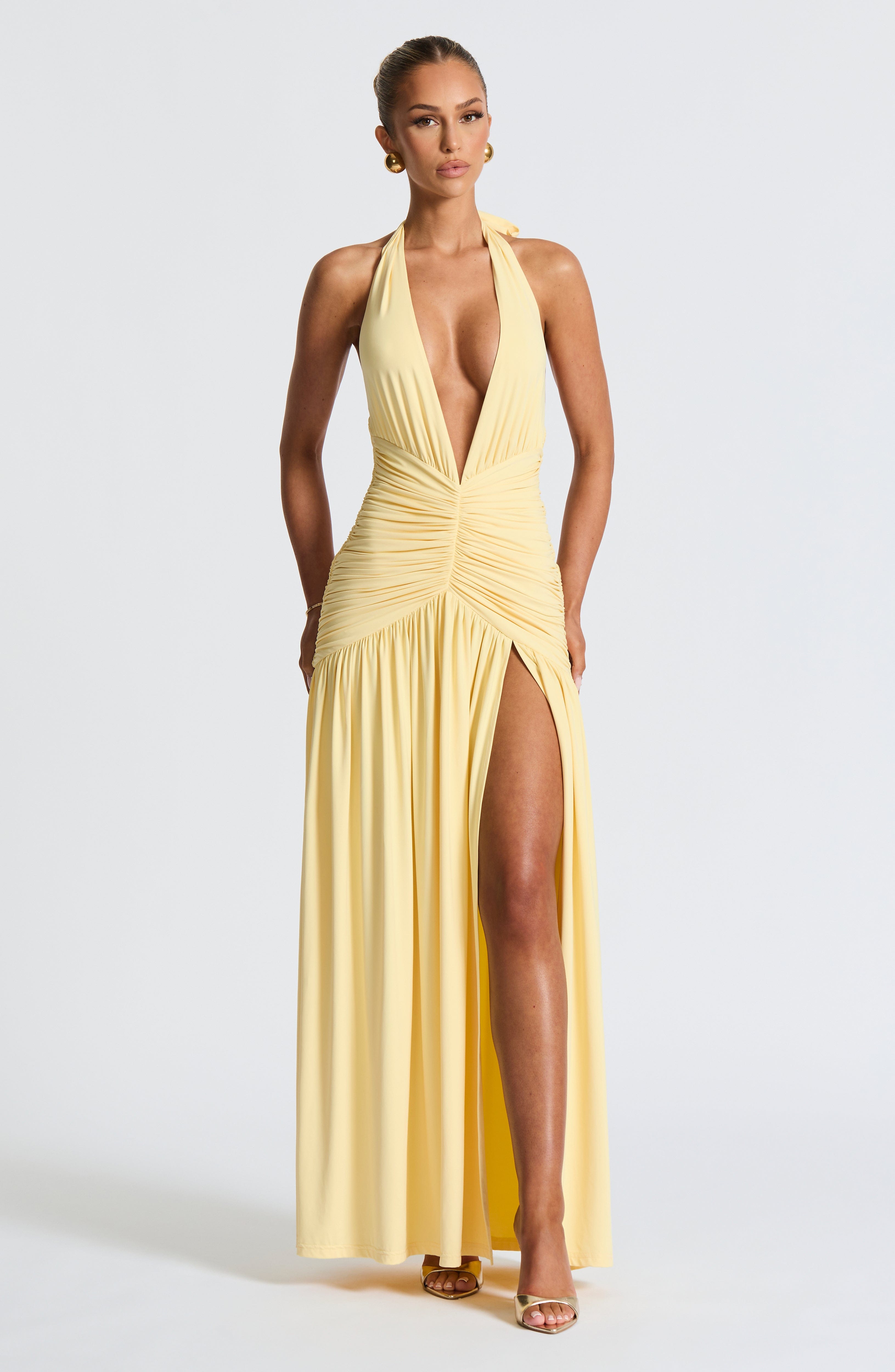 minilena Melania Maxi Dress Lemon