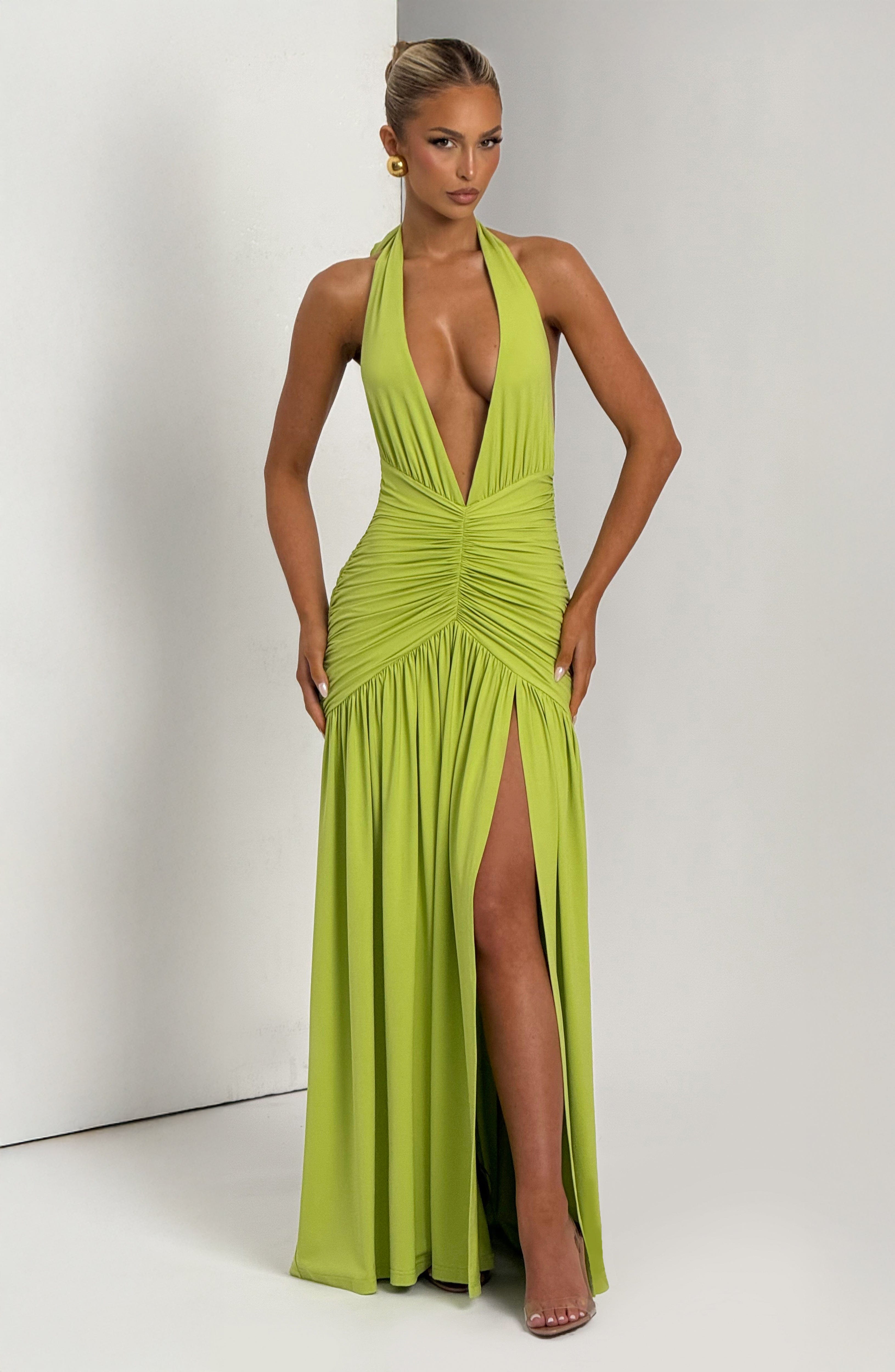 minilena Melania Maxi Dress Olive