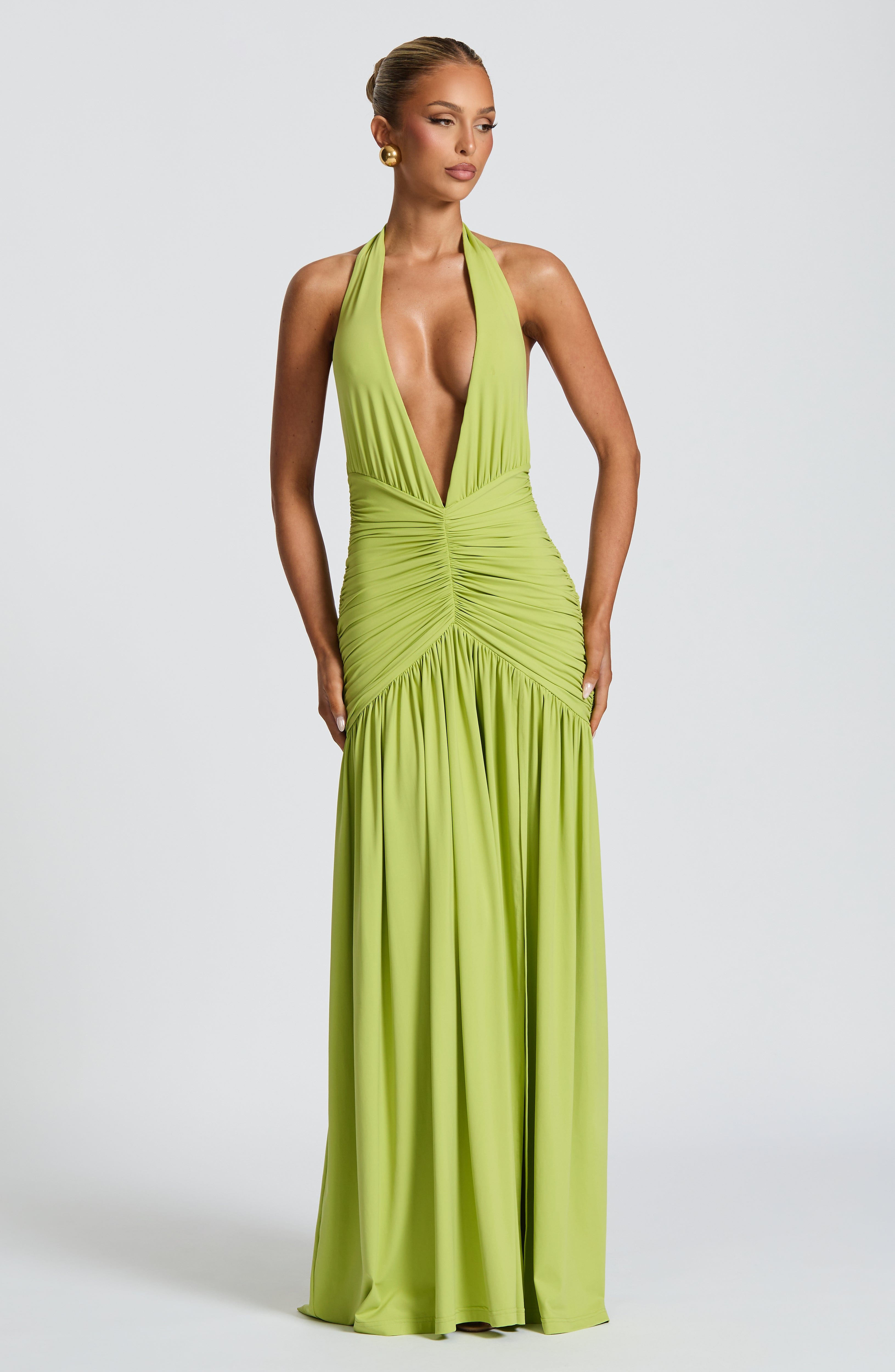 minilena Melania Maxi Dress Olive