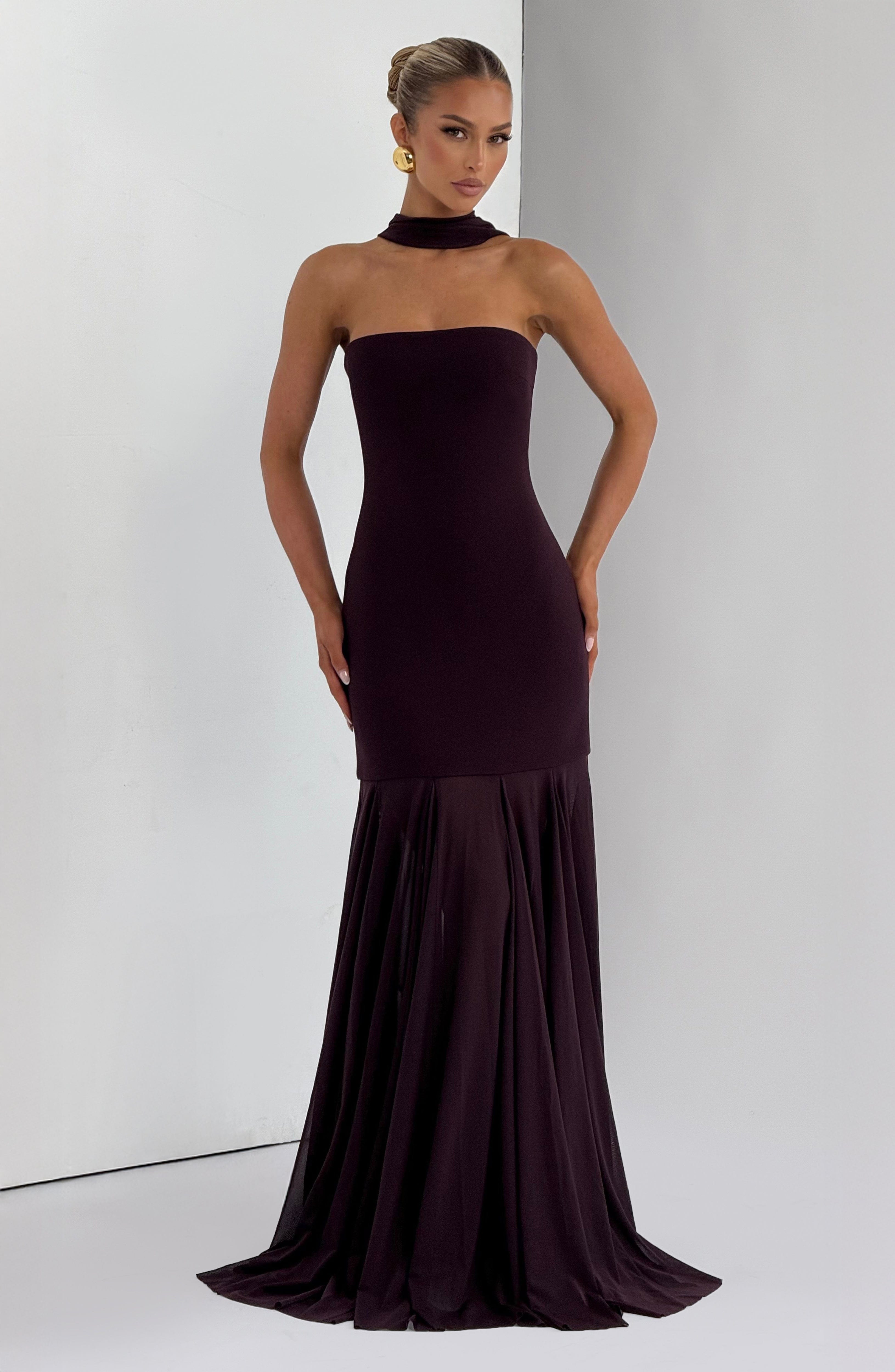 minilena Merritt Gown Plum
