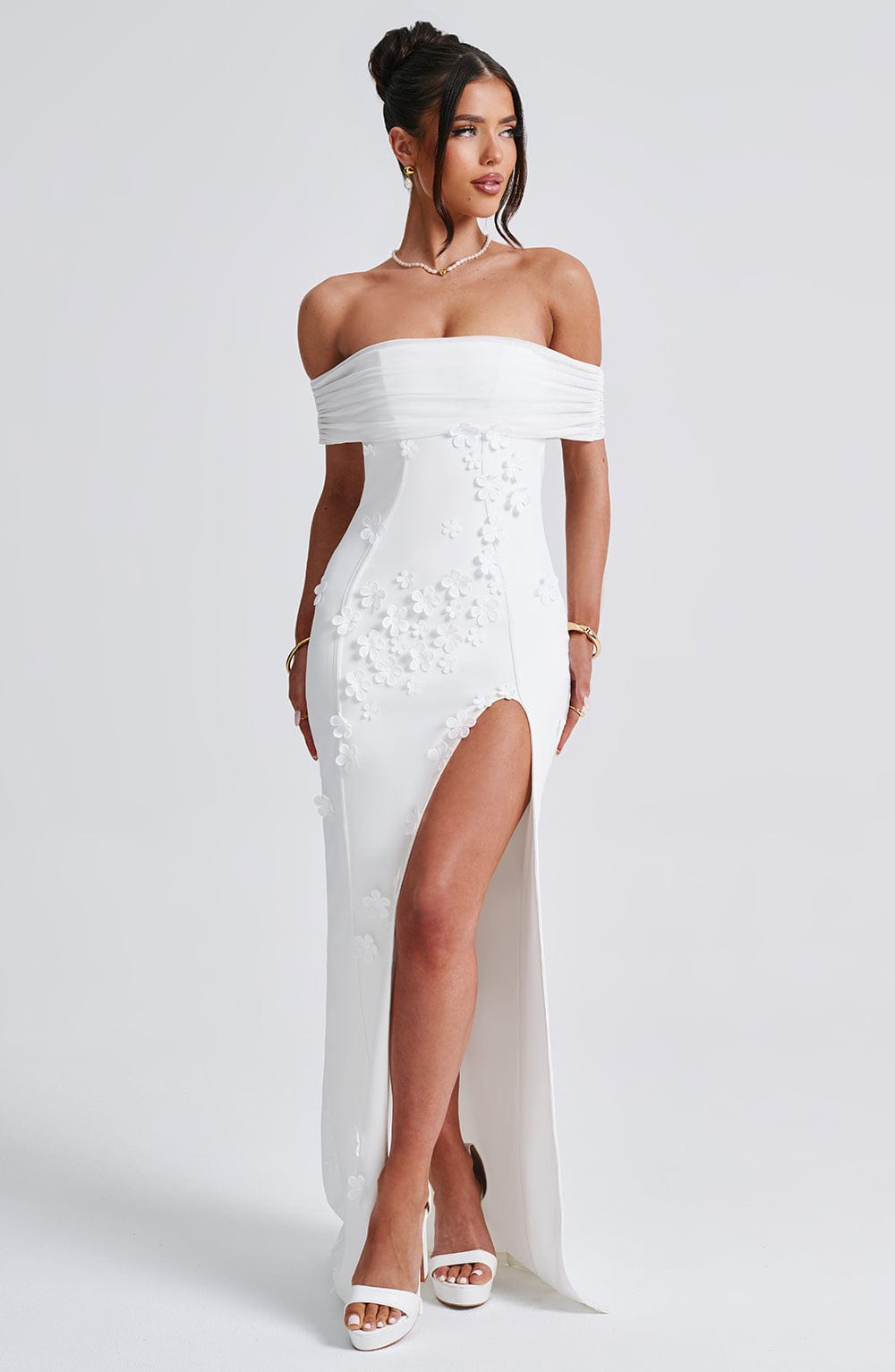 minilena Milani Maxi Dress Ivory