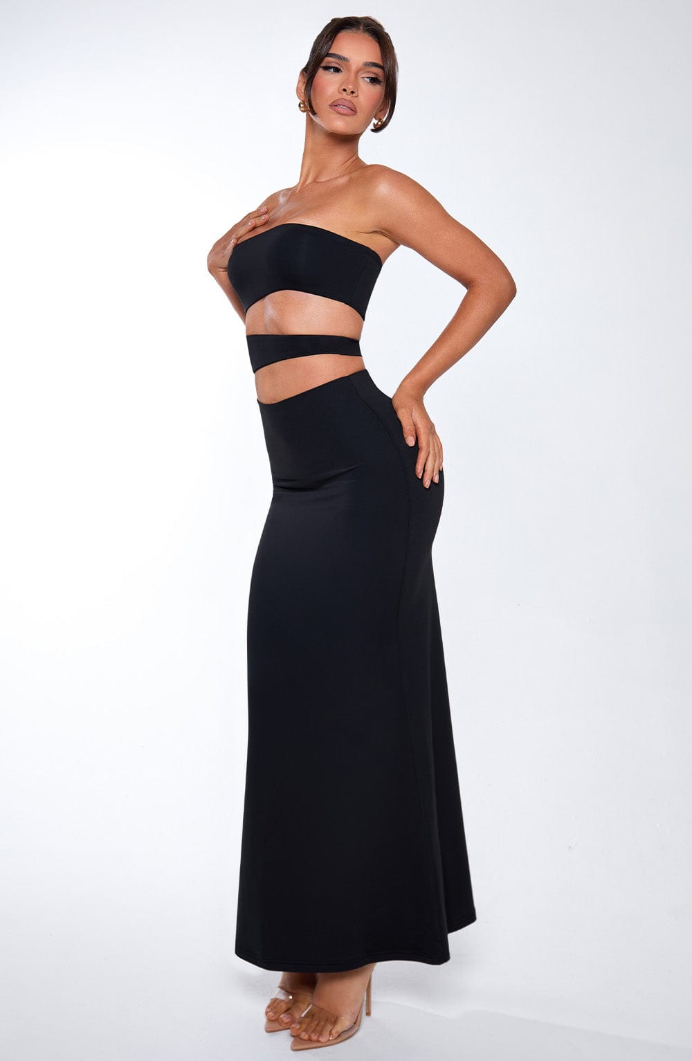 minilena Milia Maxi Dress Black