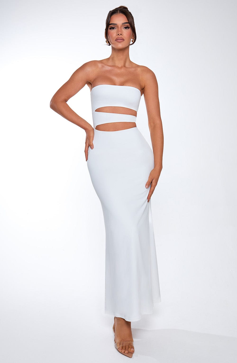 minilena Milia Maxi Dress White