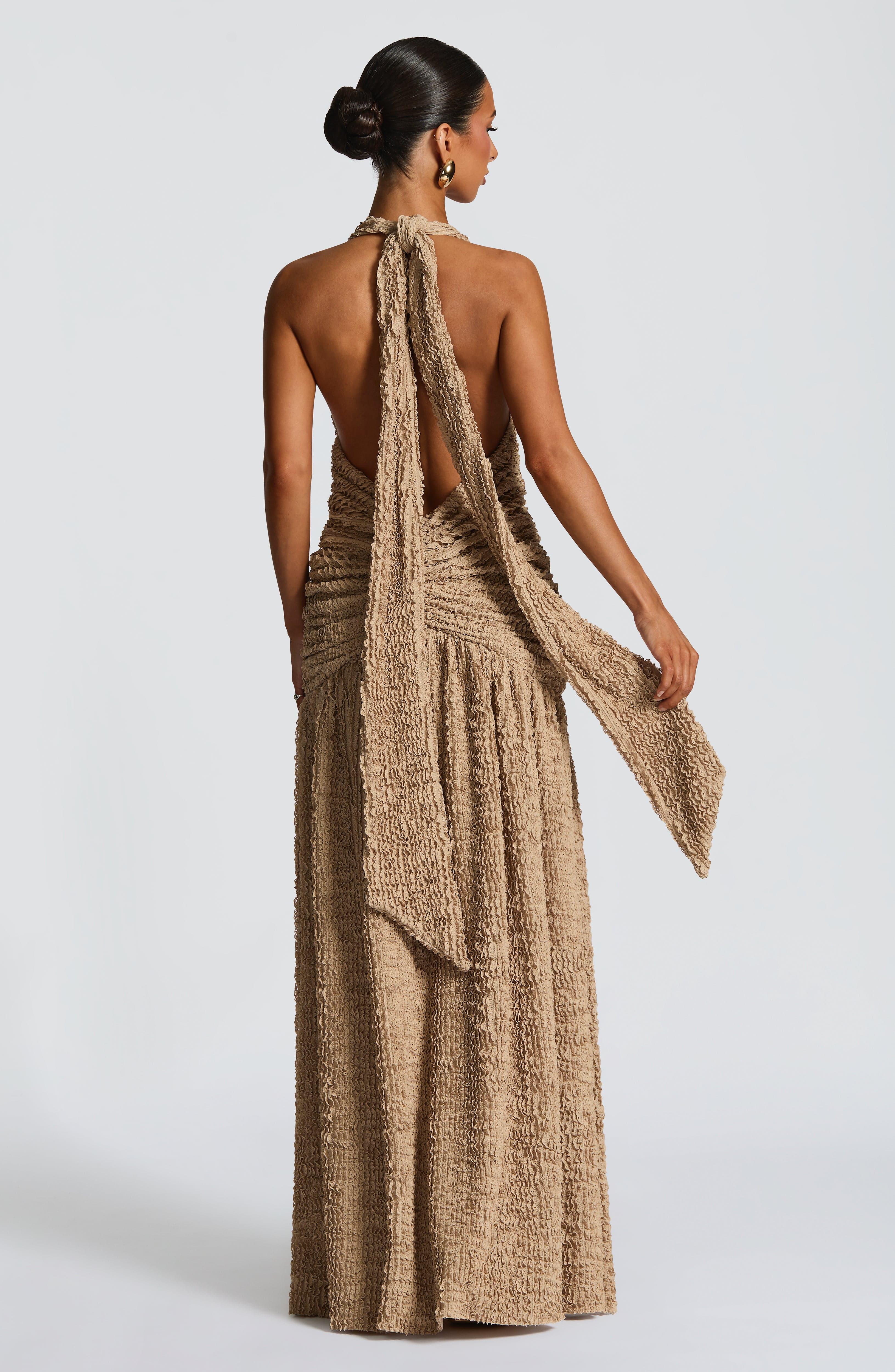 minilena Minerva Maxi Dress Beige