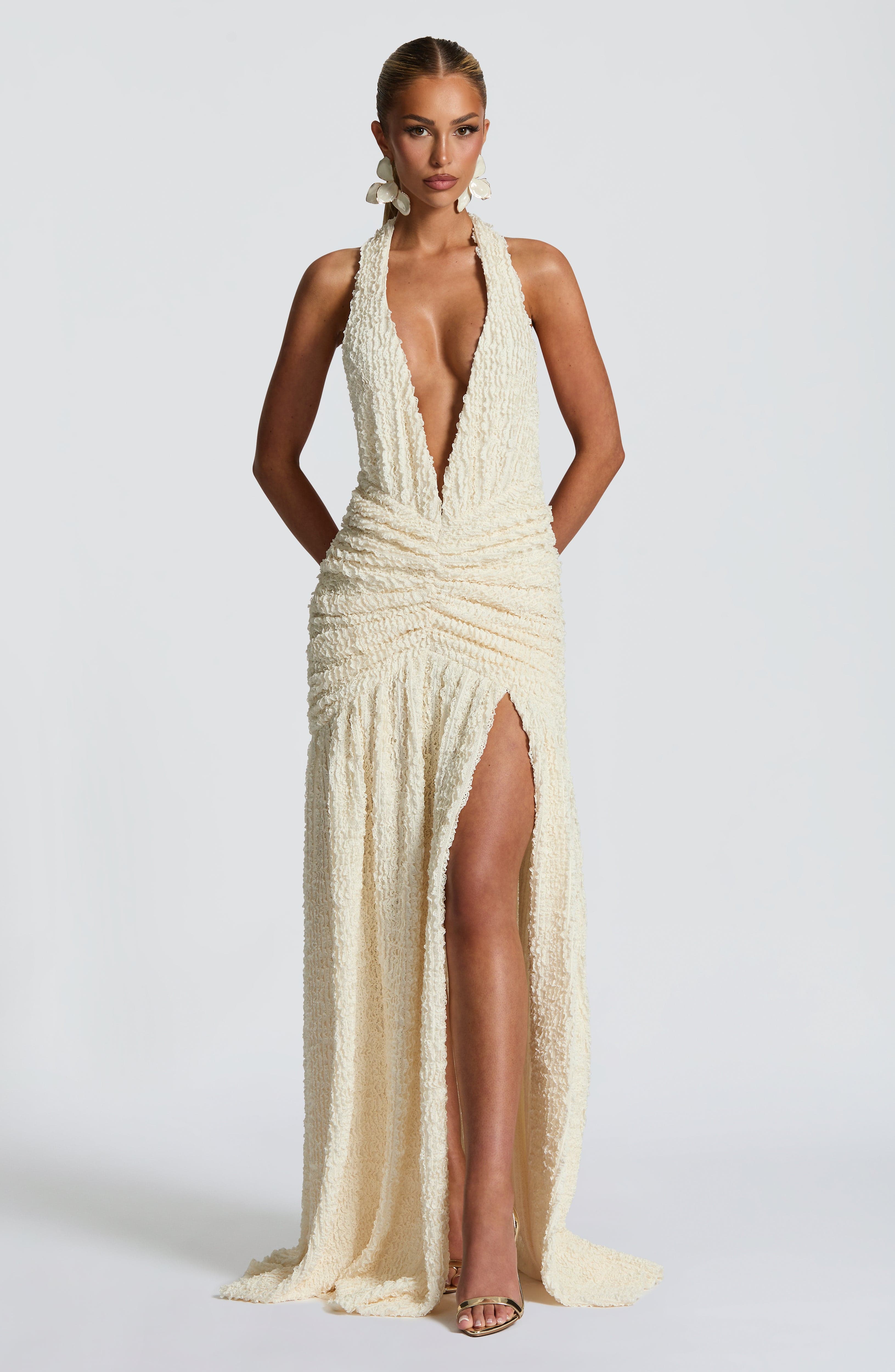minilena Minerva Maxi Dress Ivory