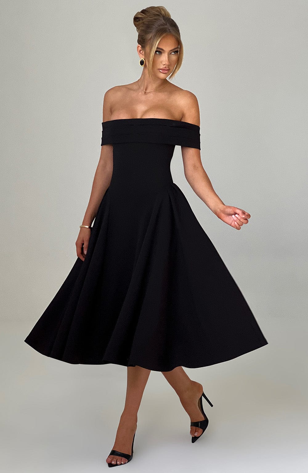 minilena Miranda Midi Dress Black