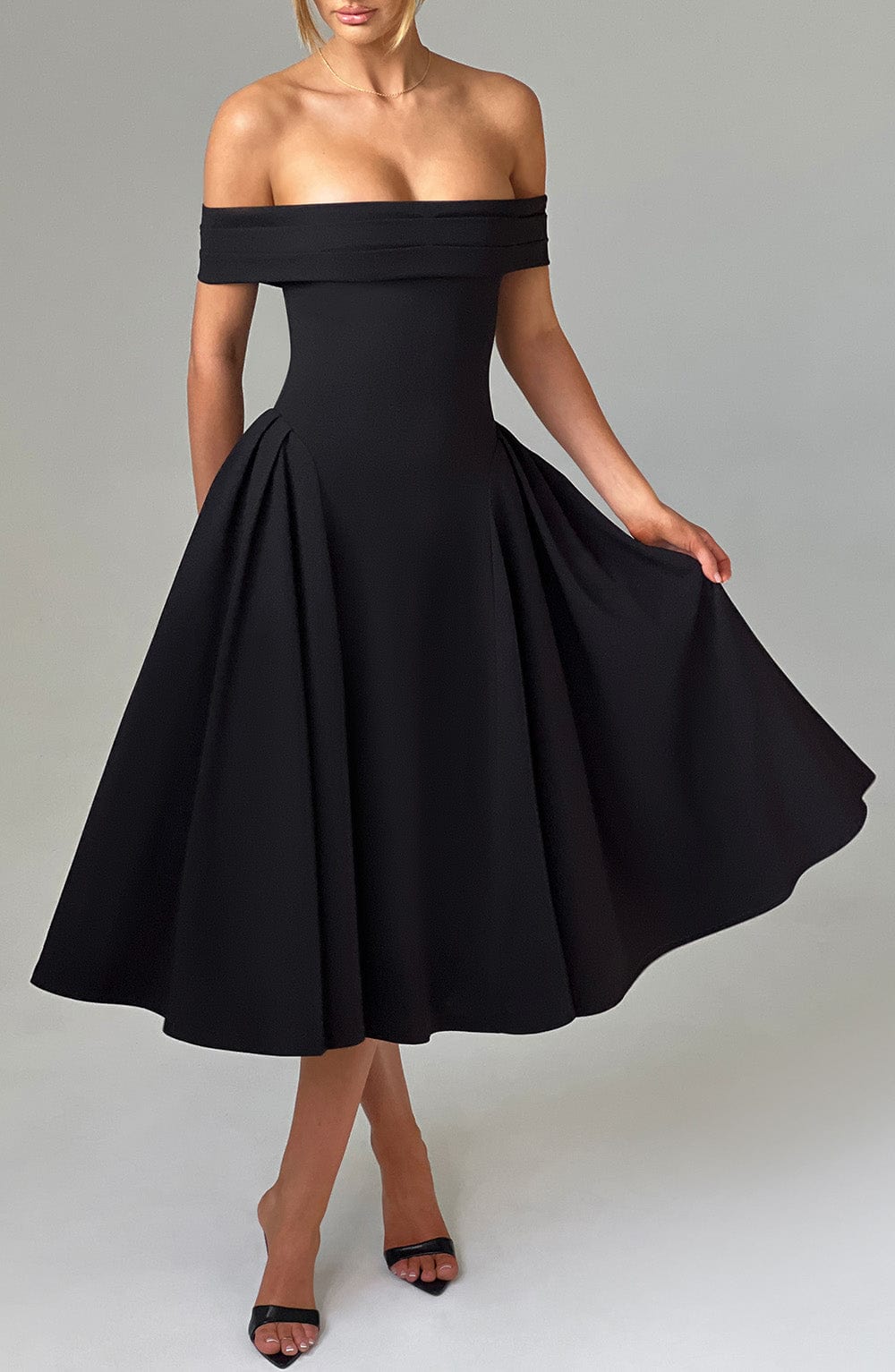 minilena Miranda Midi Dress Black