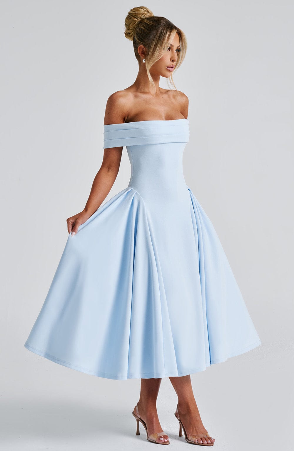 minilena Miranda Midi Dress Blue