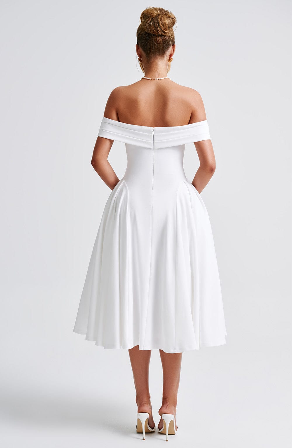 minilena Miranda Midi Dress Ivory