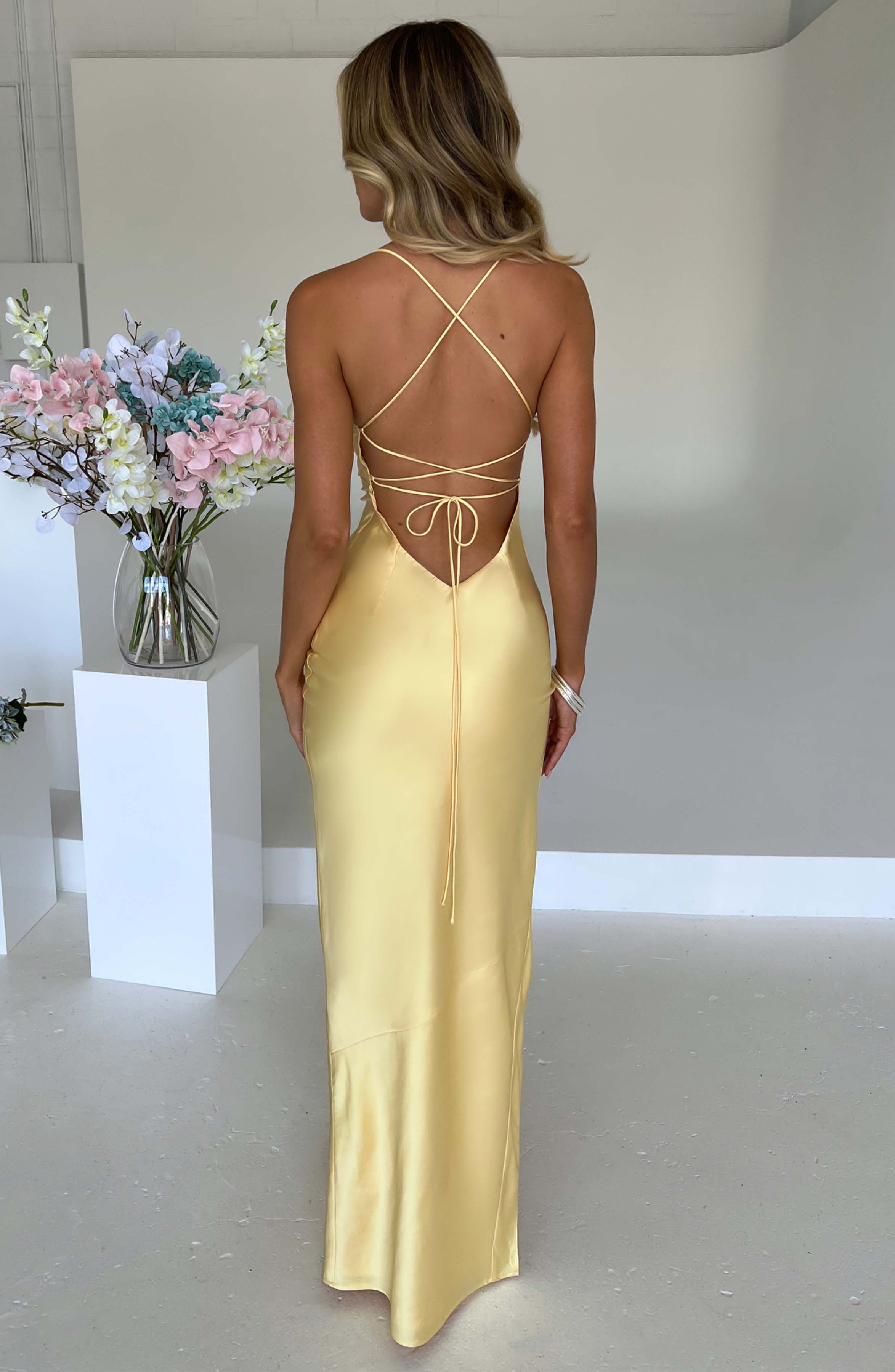 minilena Misha Maxi Dress Lemon