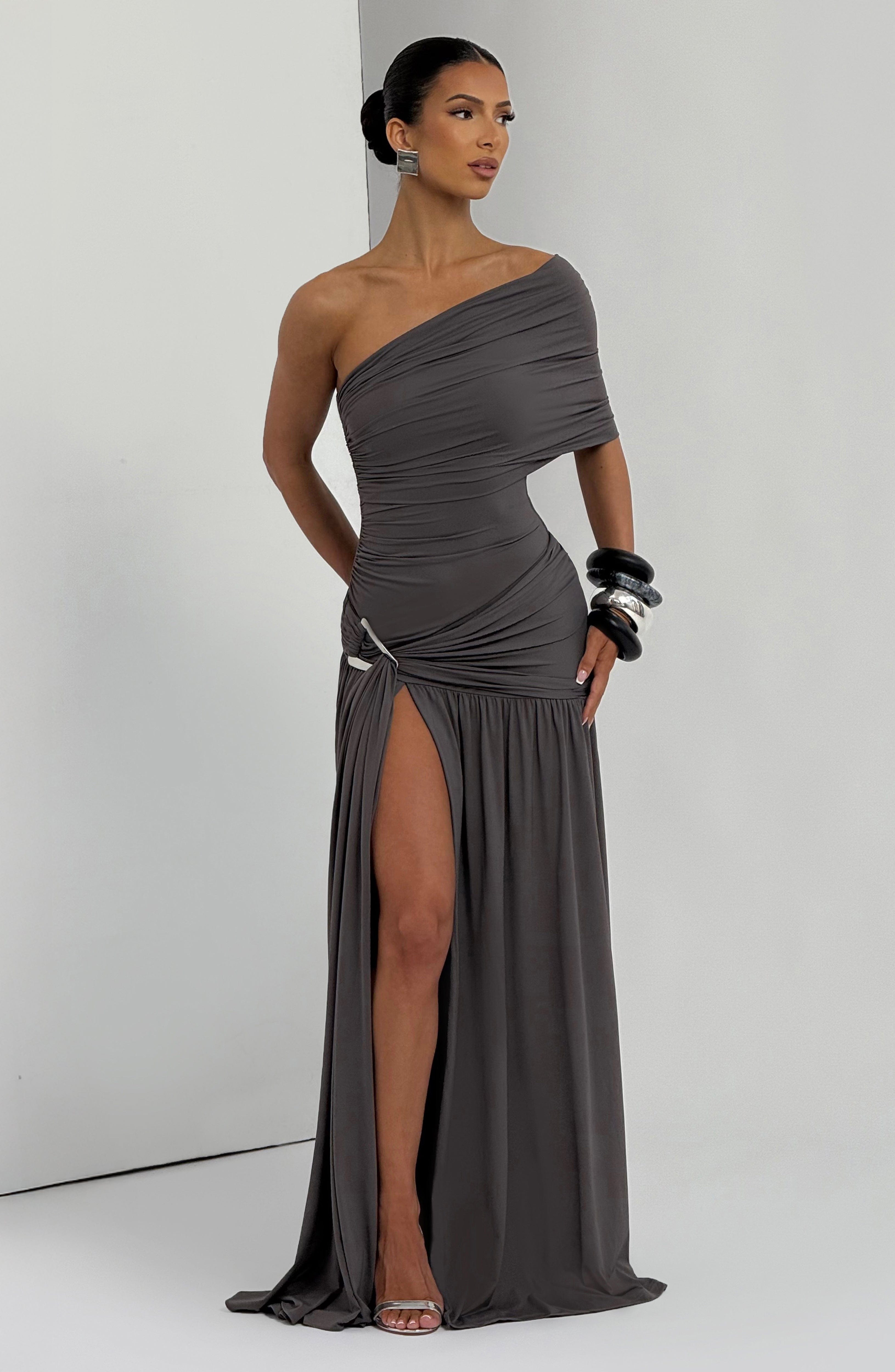 minilena Monica Maxi Dress Charcoal