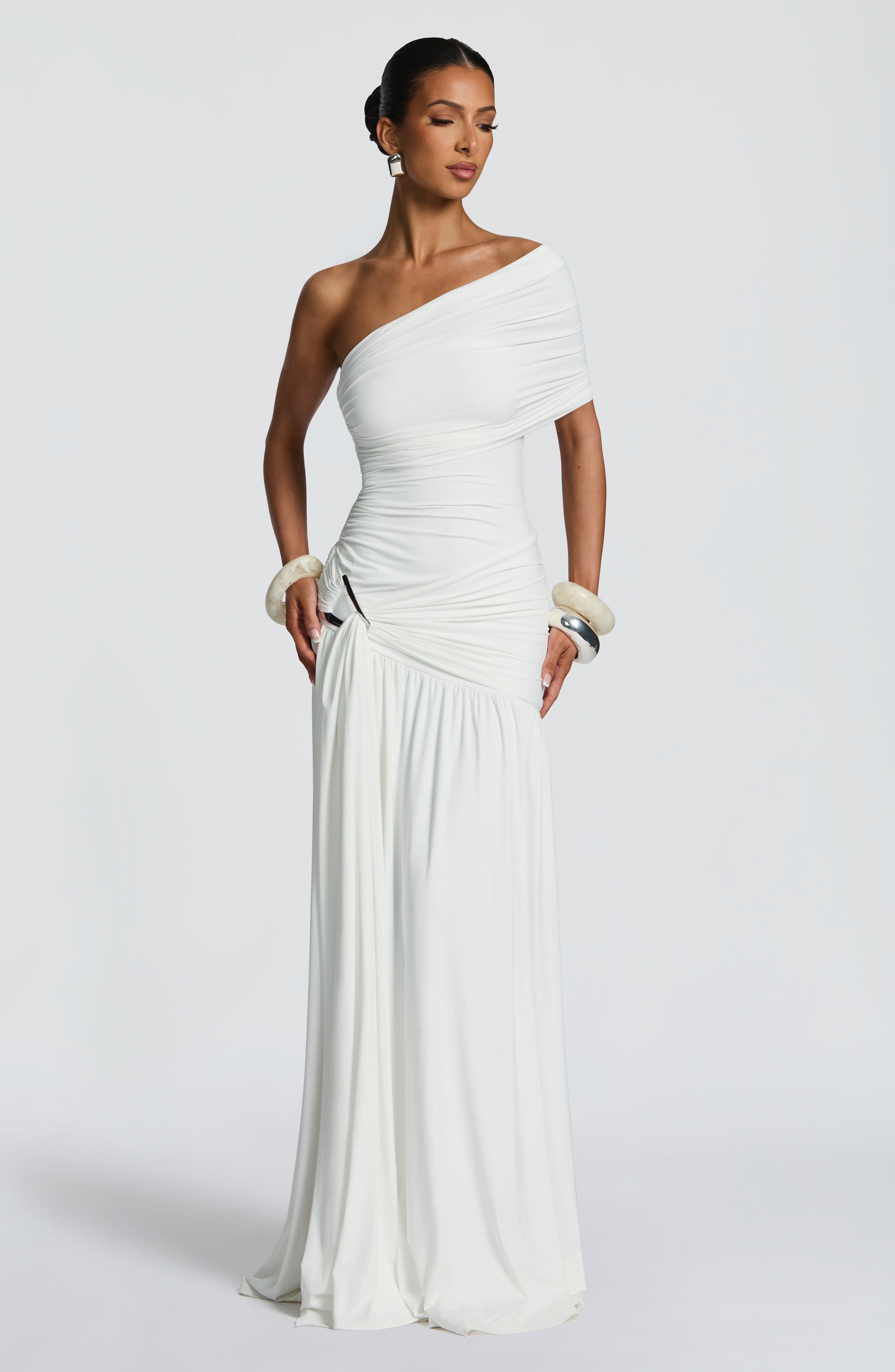 minilena Monica Maxi Dress White