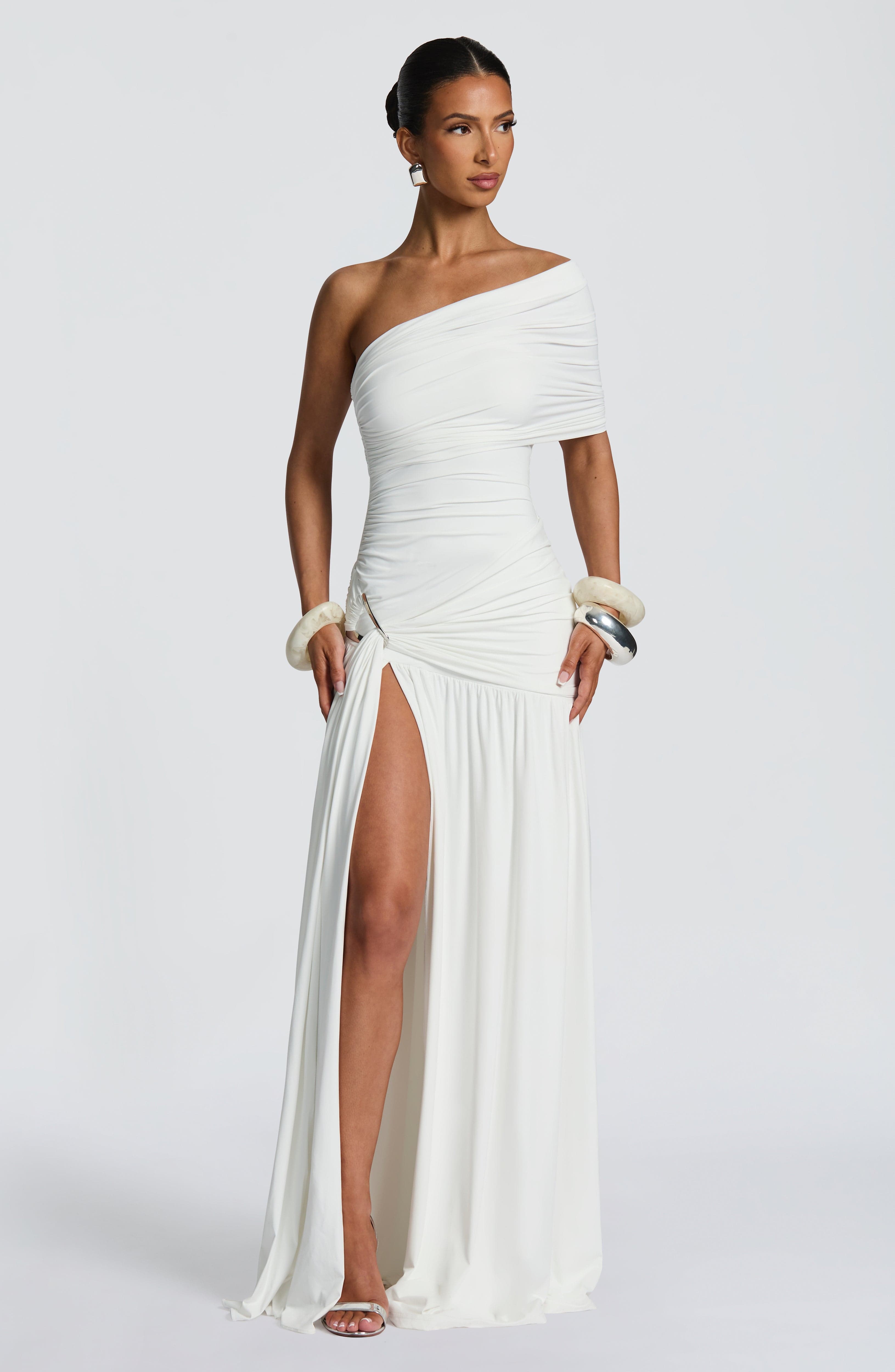 minilena Monica Maxi Dress White