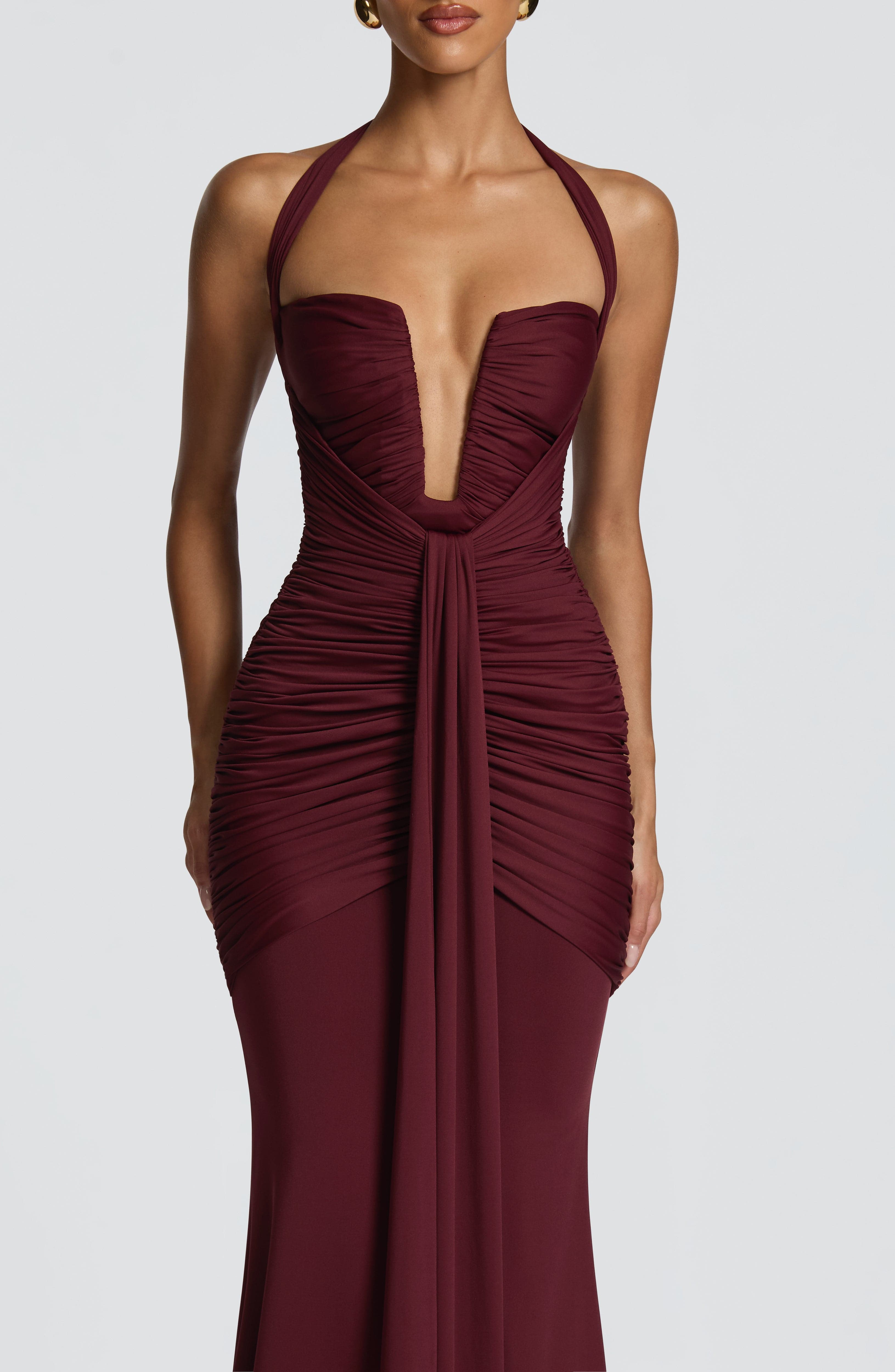 minilena Morrigan Maxi Dress Cherry Lacquer