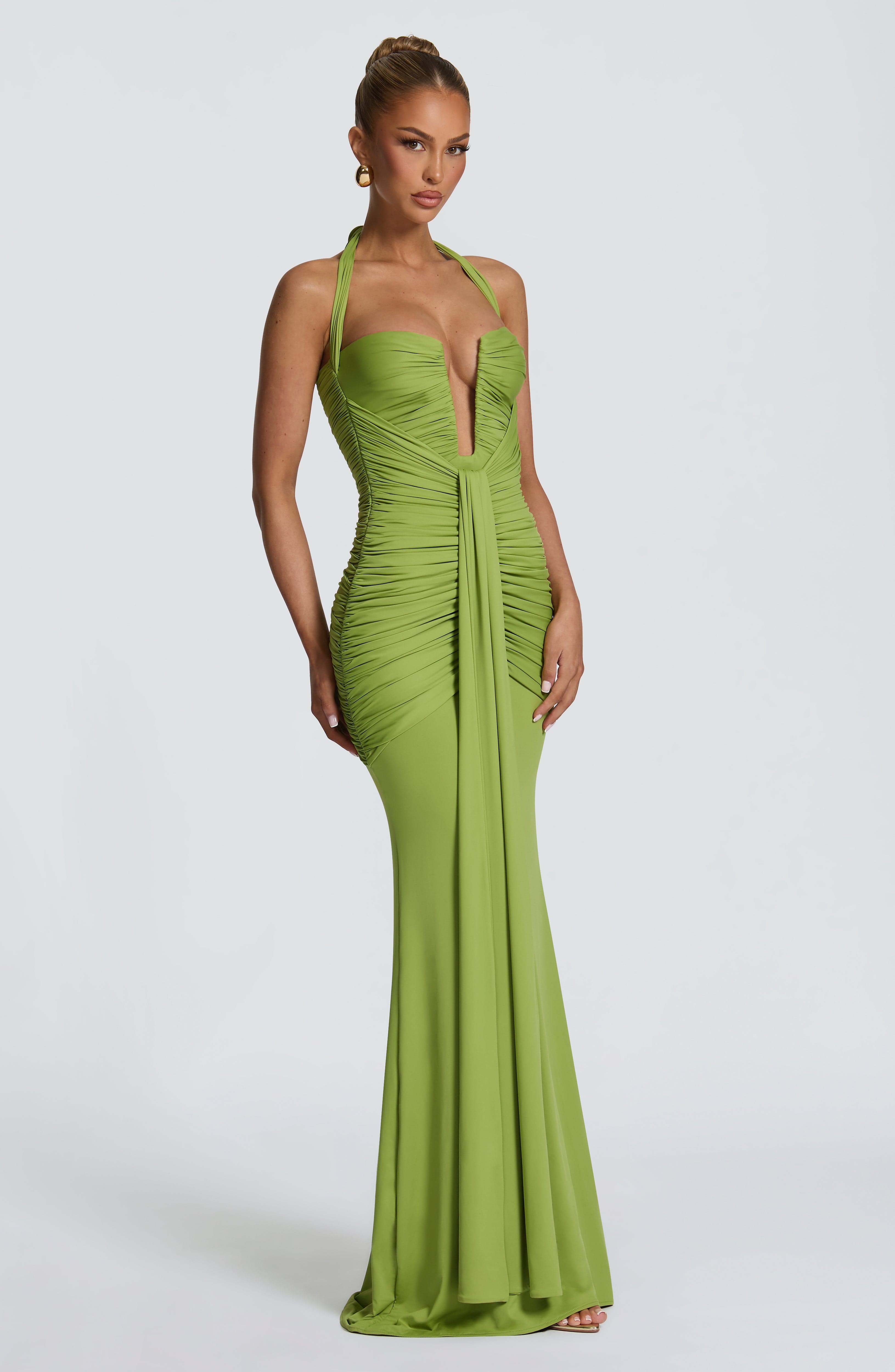 minilena Morrigan Maxi Dress Olive