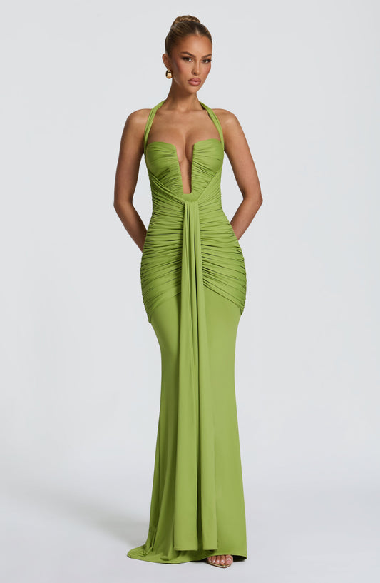 minilena Morrigan Maxi Dress Olive