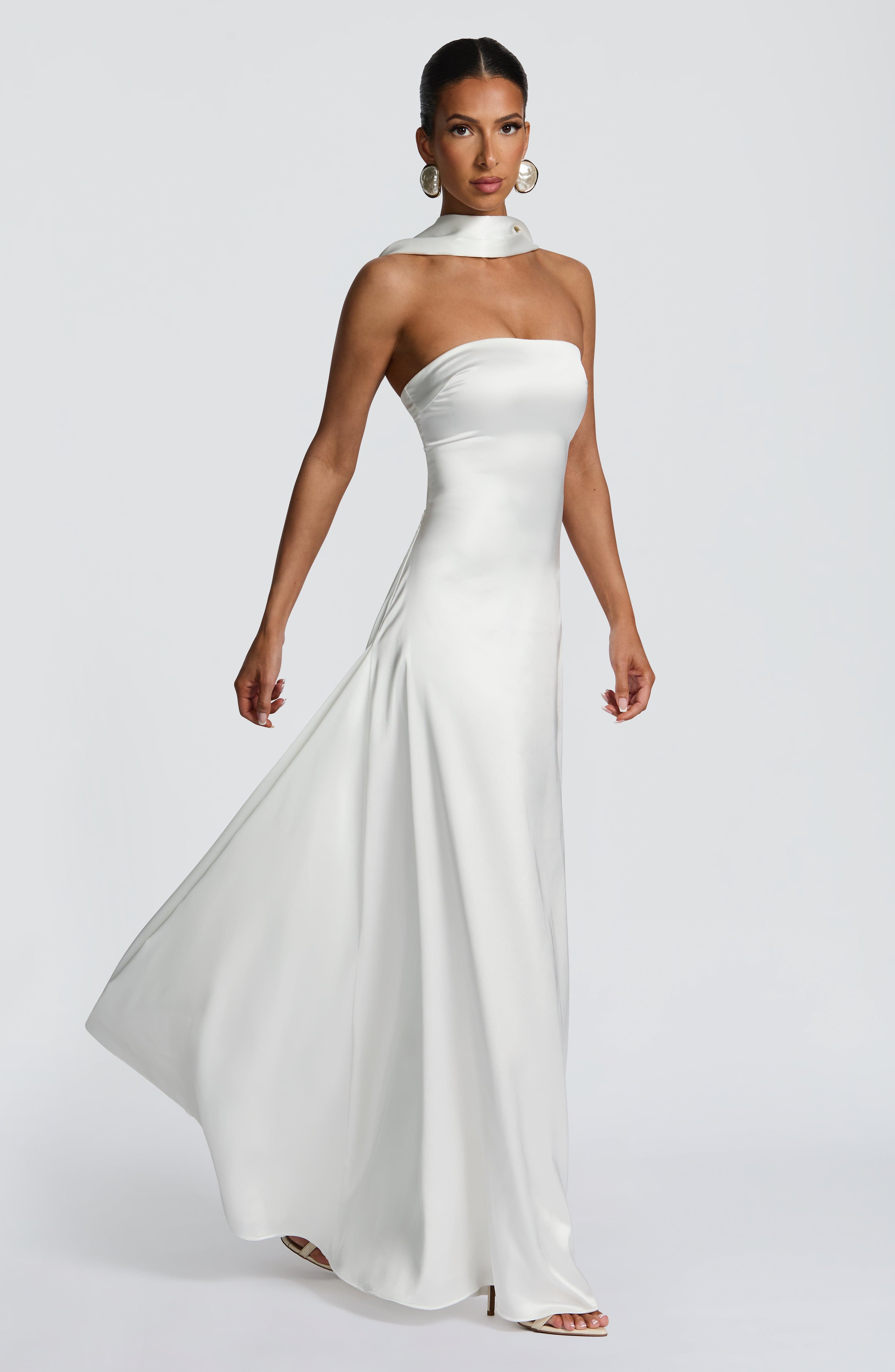 minilena Morven Maxi Dress Ivory