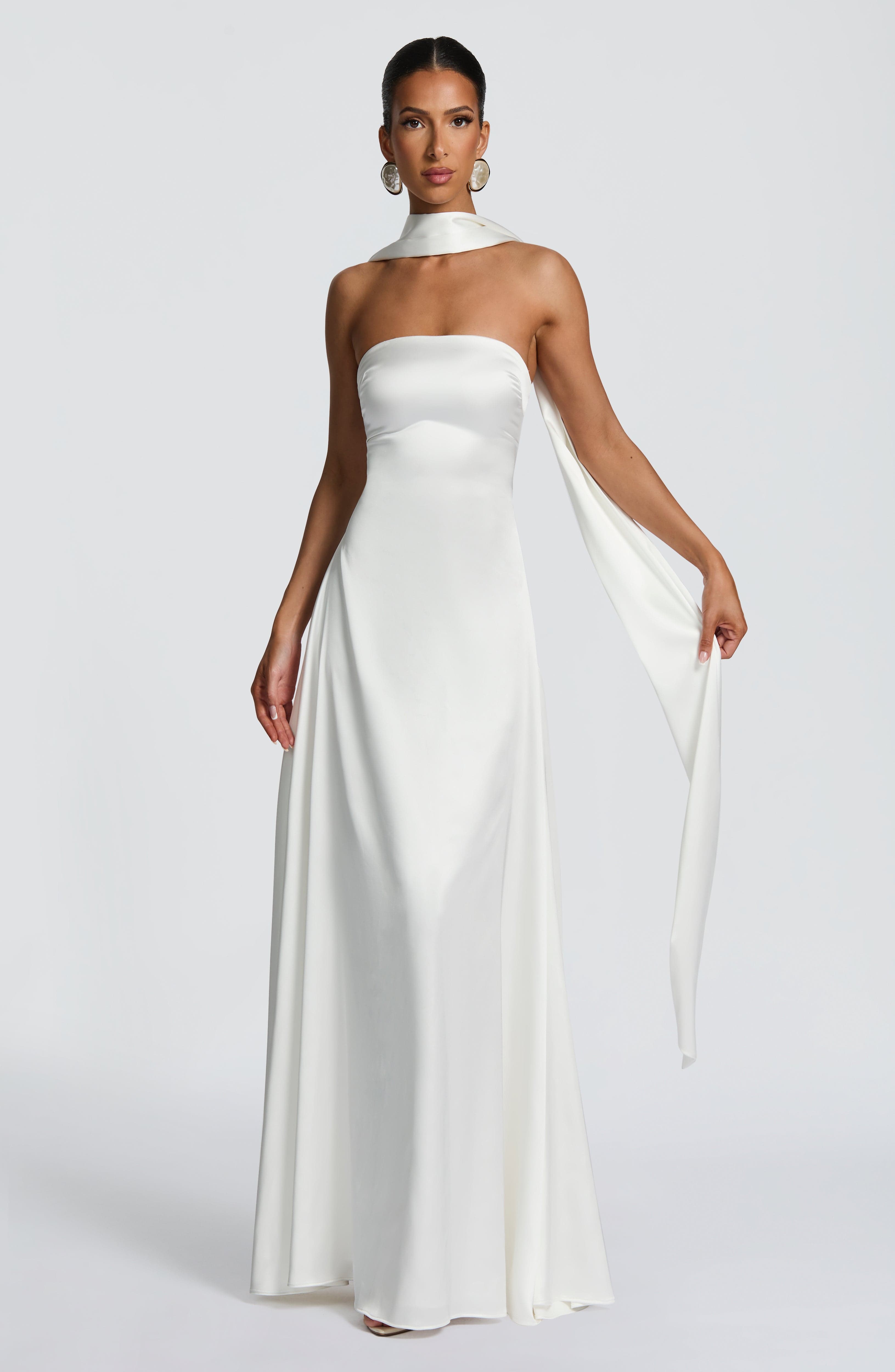 minilena Morven Maxi Dress Ivory