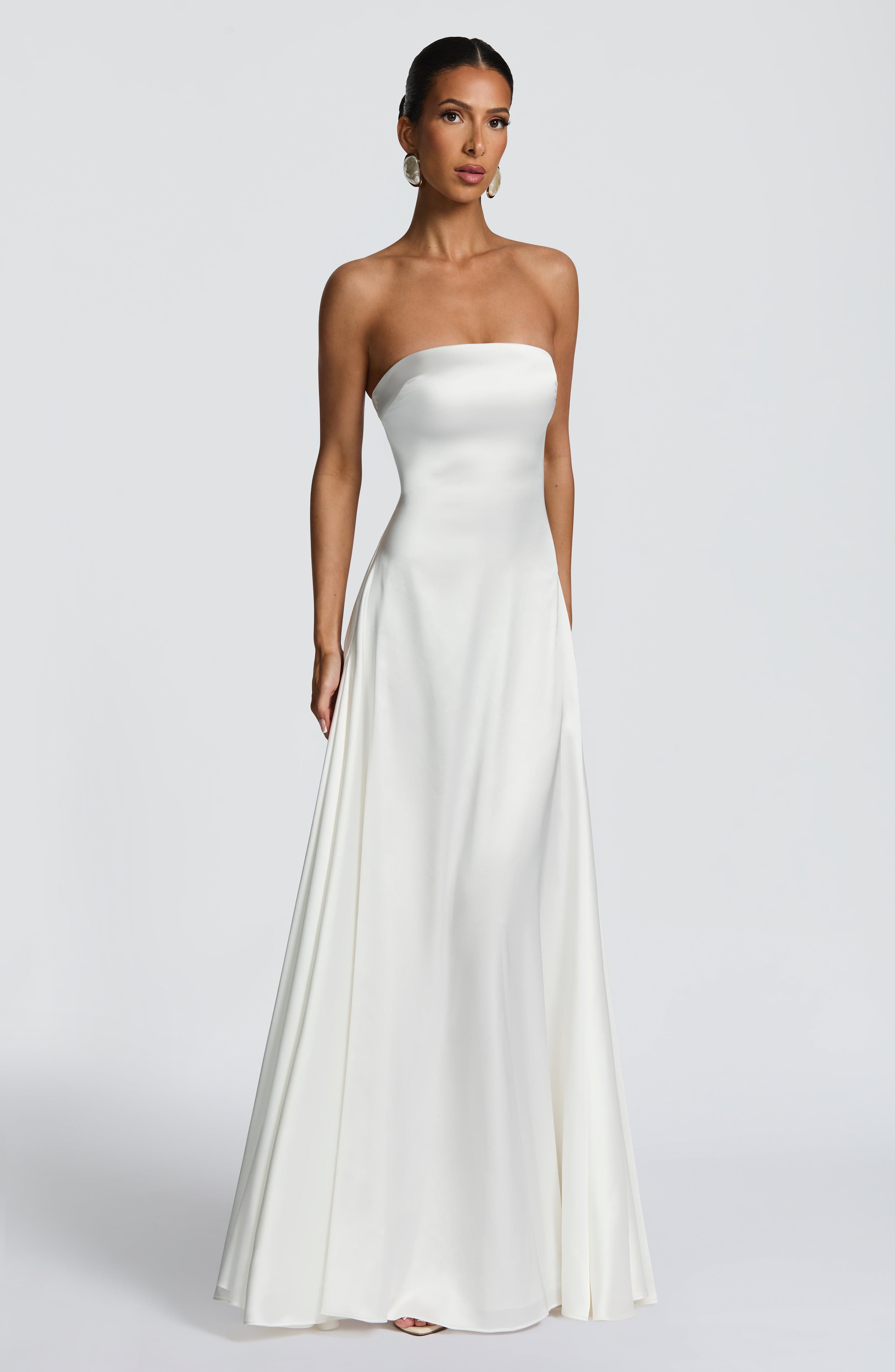 minilena Morven Maxi Dress Ivory