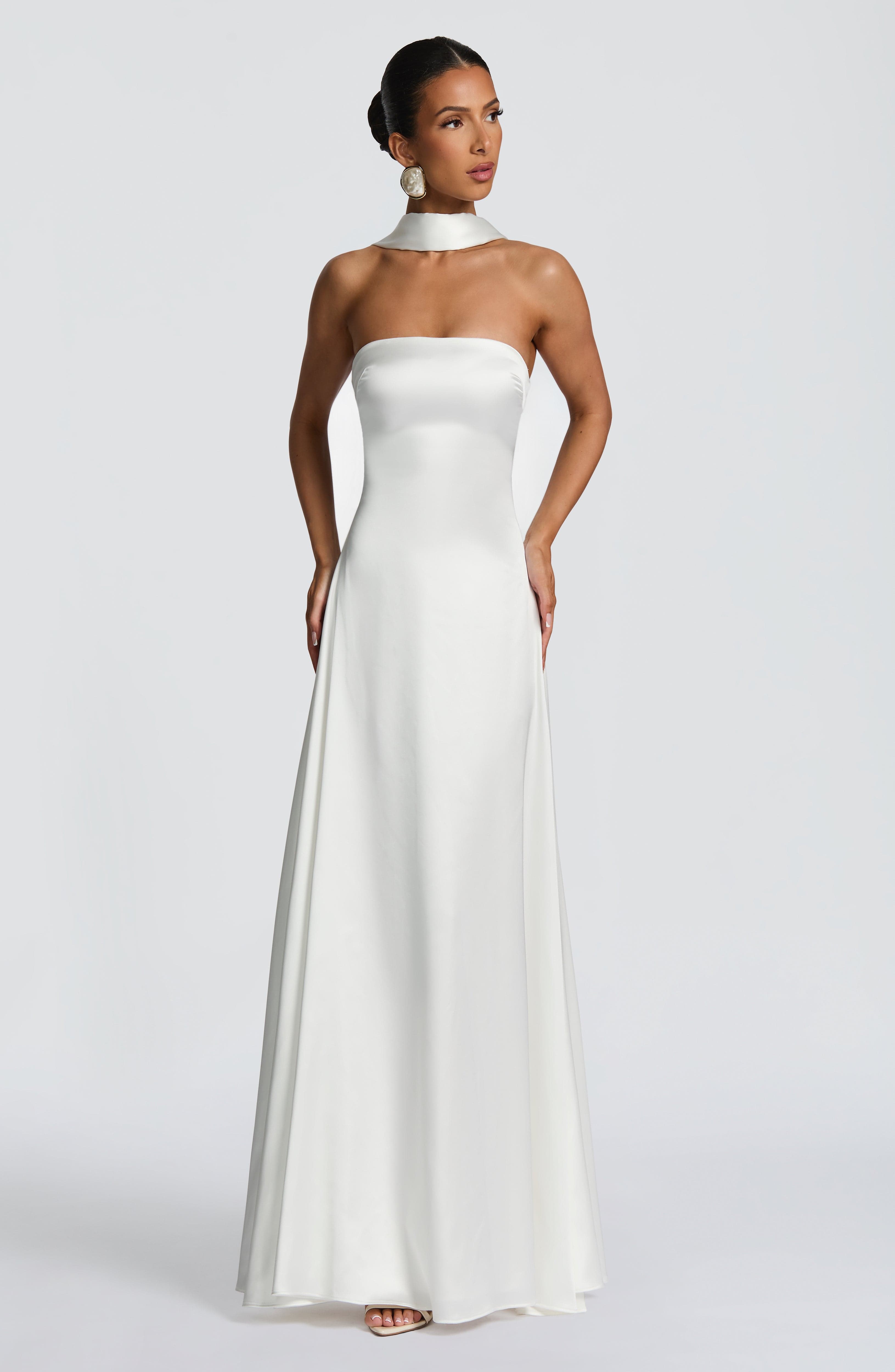 minilena Morven Maxi Dress Ivory
