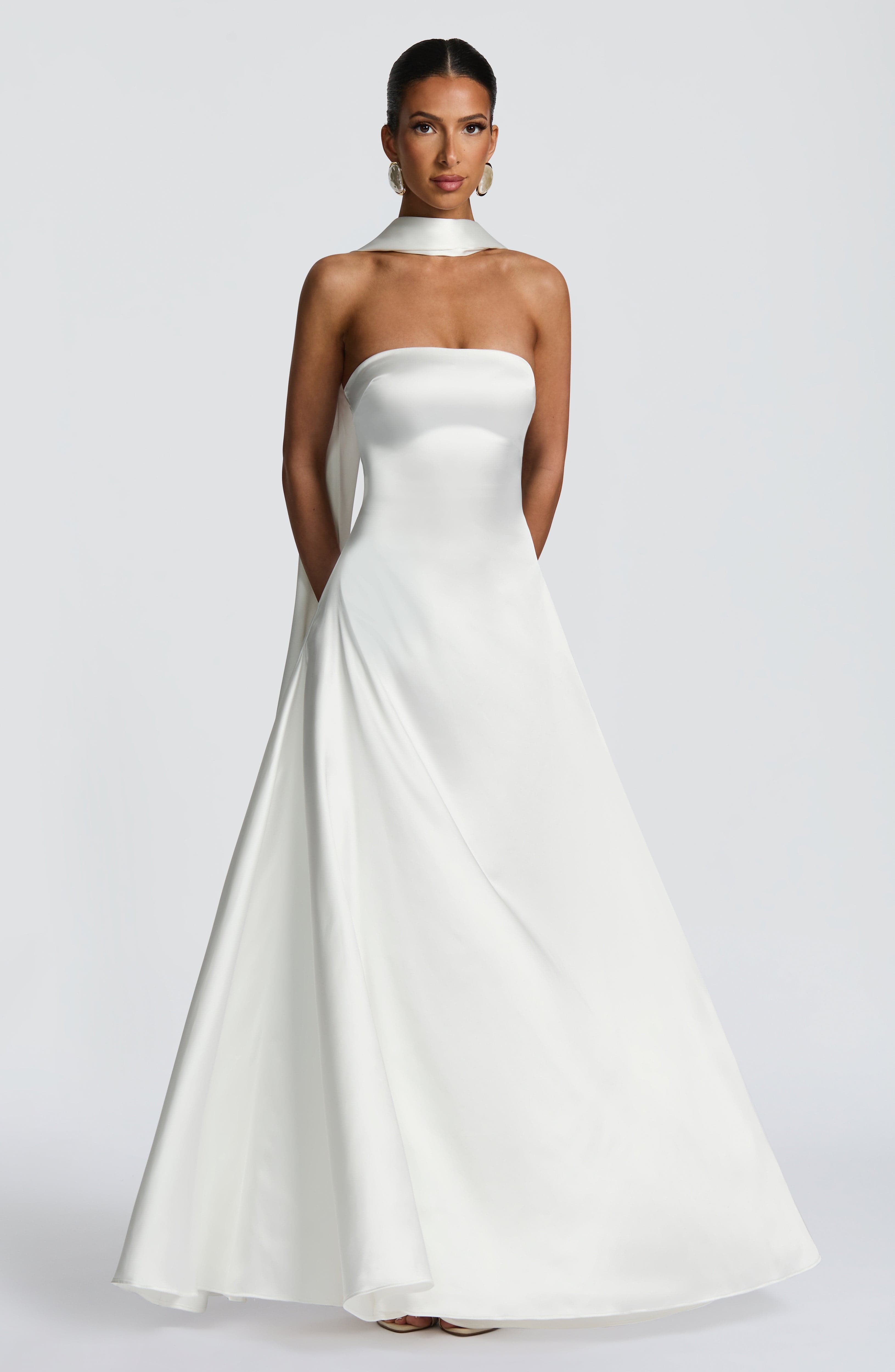 minilena Morven Maxi Dress Ivory